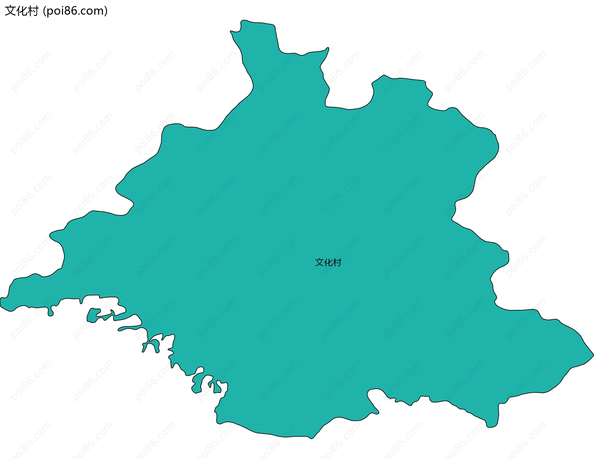 文化村边界地图