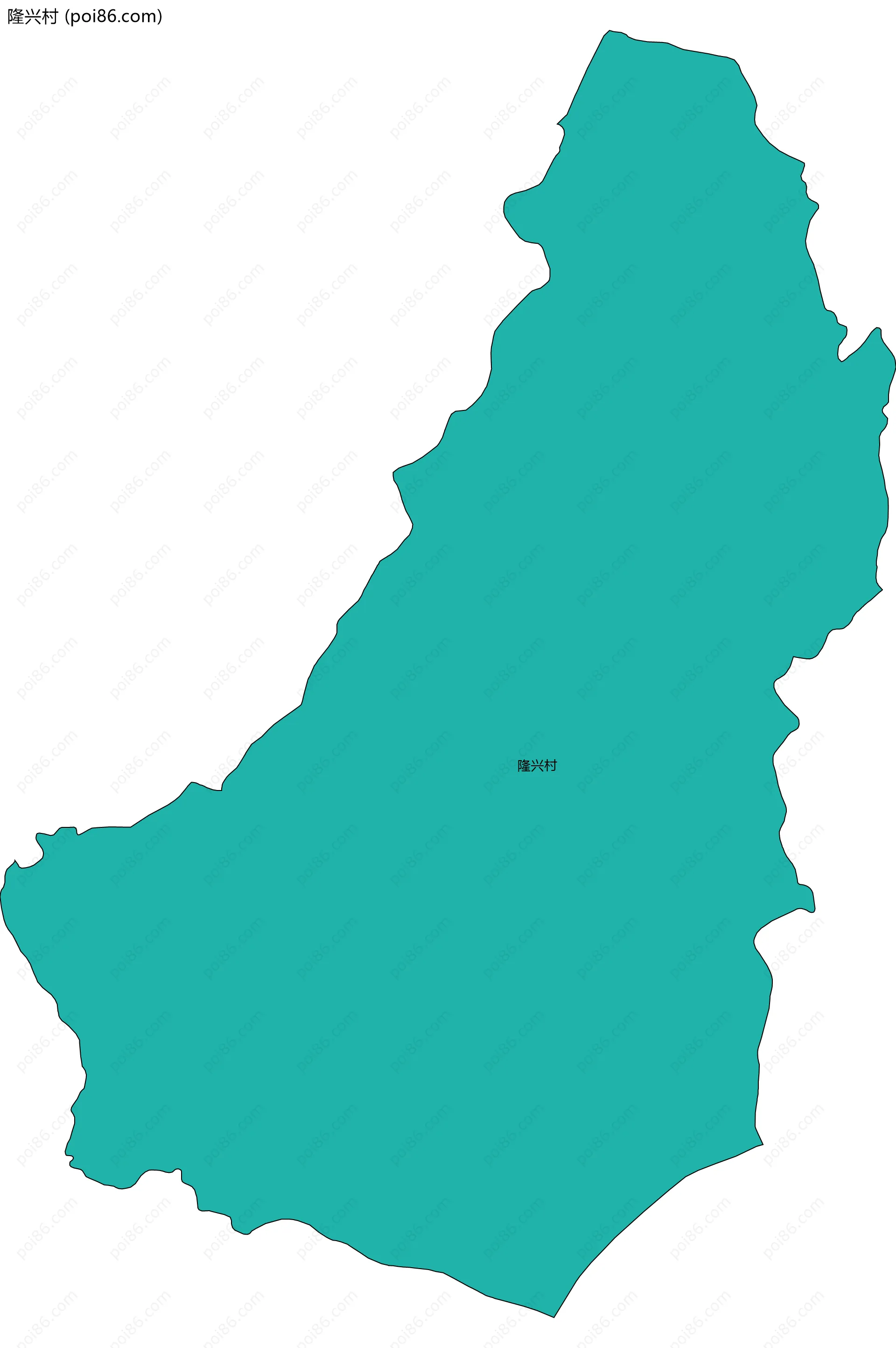 隆兴村边界地图