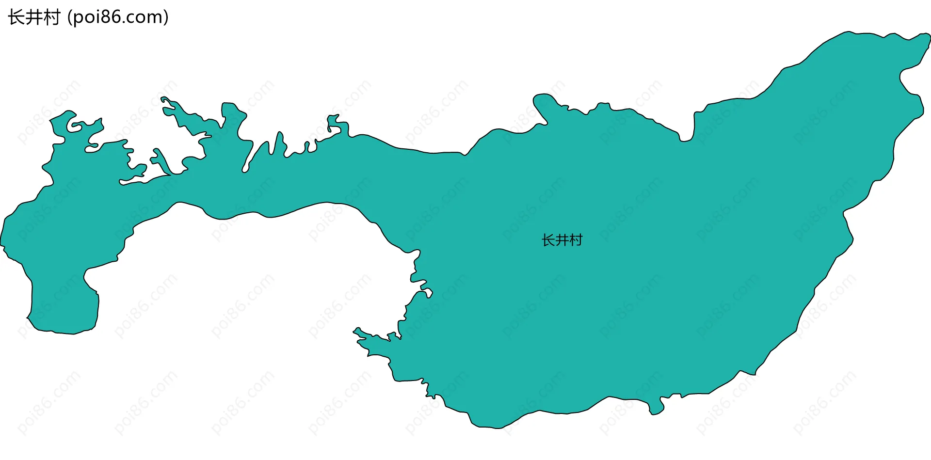 长井村边界地图