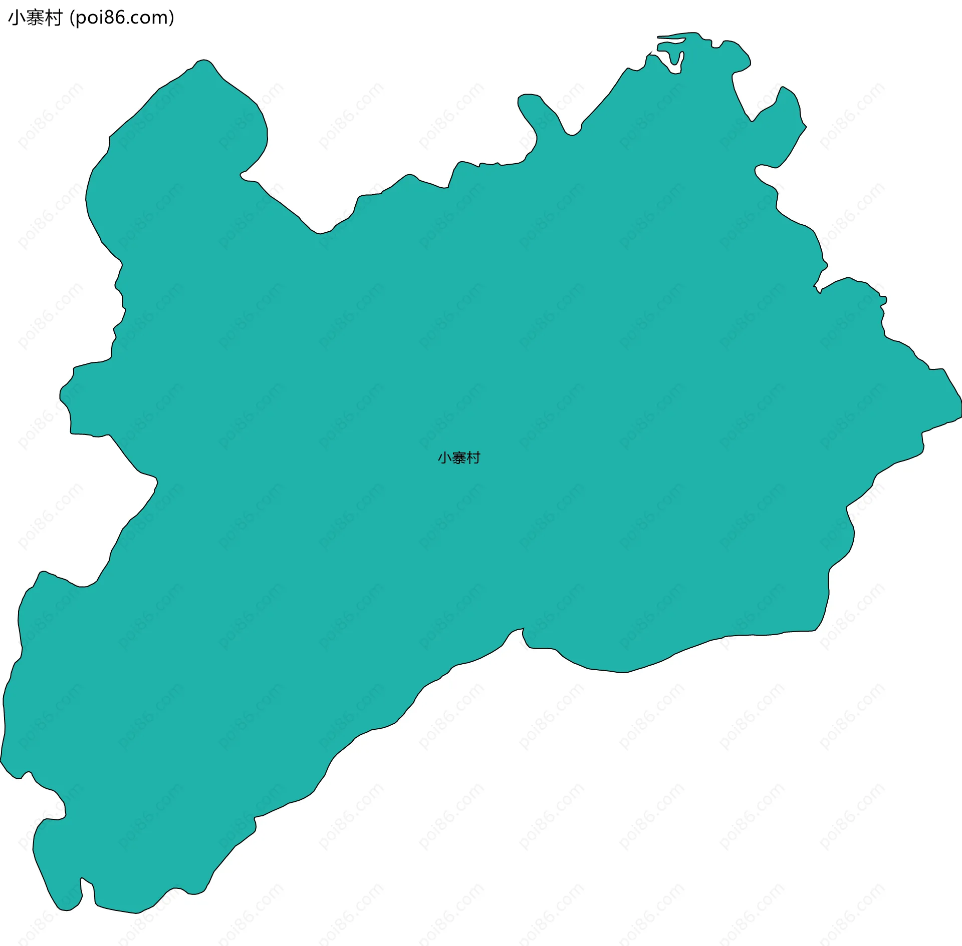 小寨村边界地图