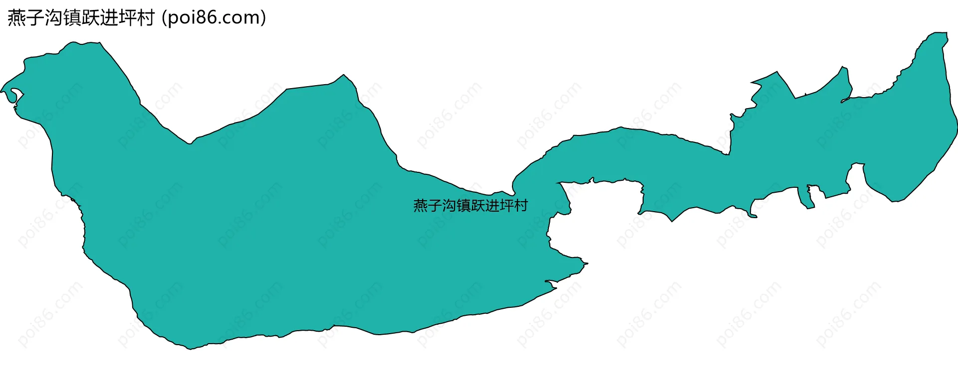 燕子沟镇跃进坪村边界地图