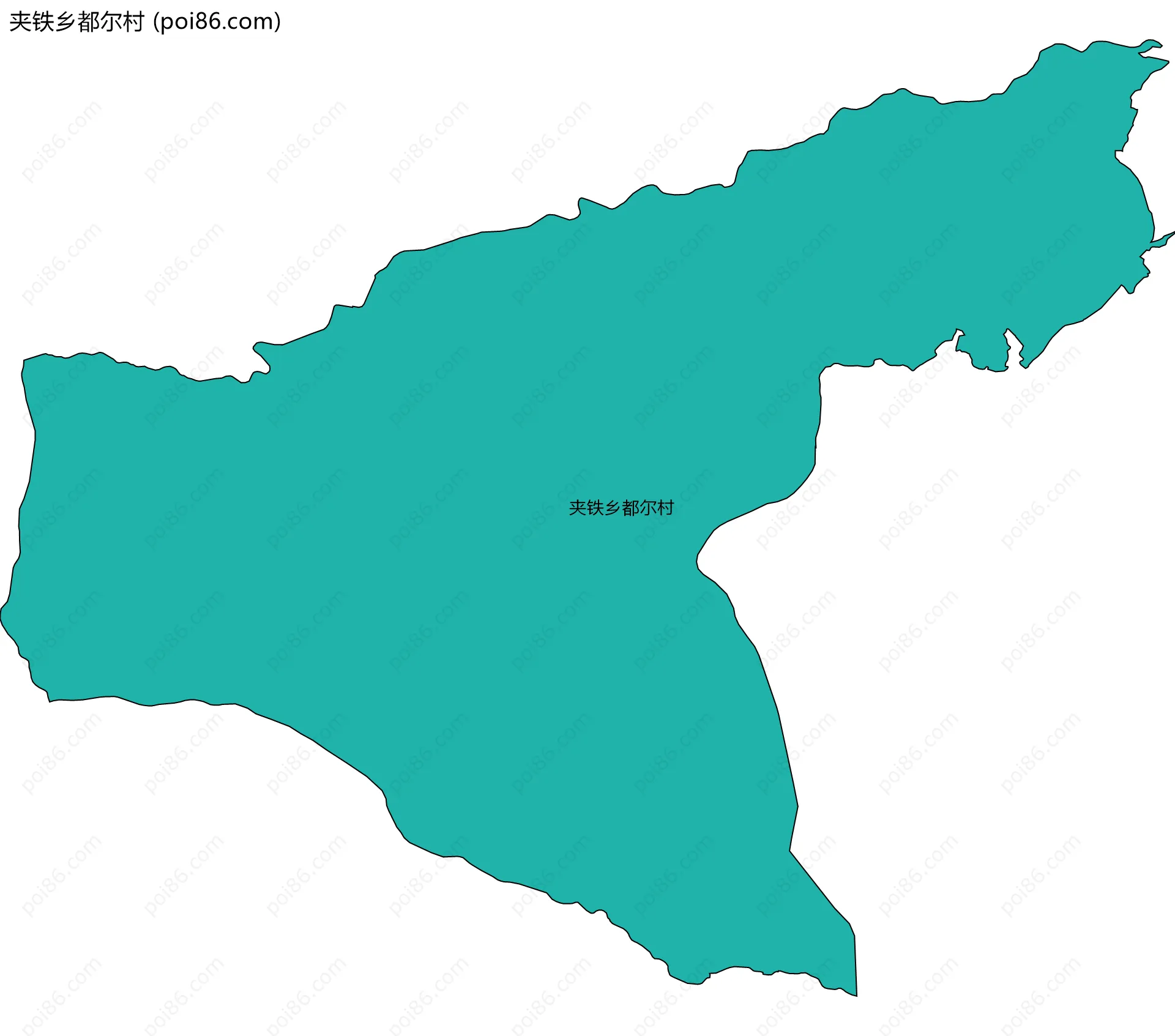 夹铁乡都尔村边界地图
