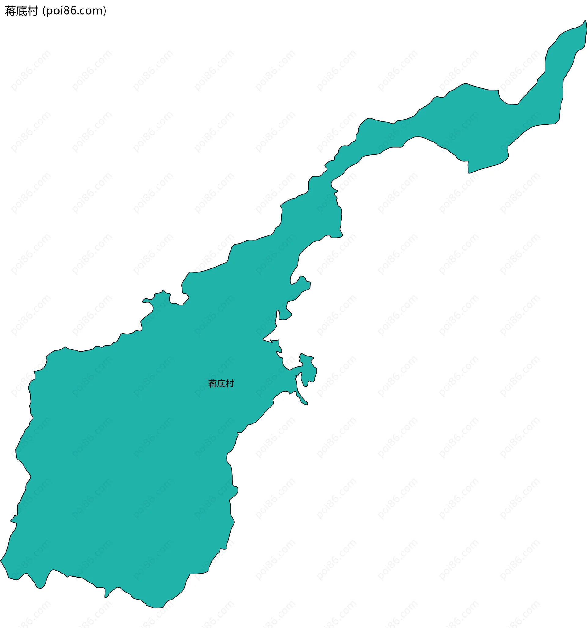 蒋底村边界地图