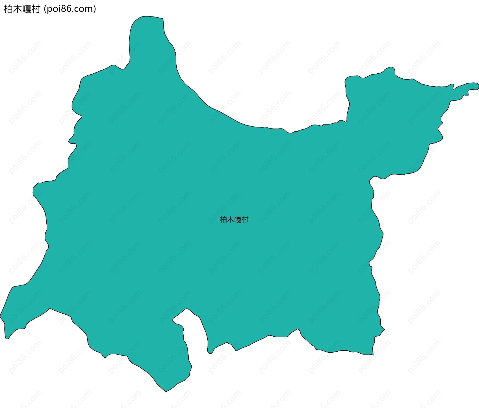 柏木嘎村边界地图