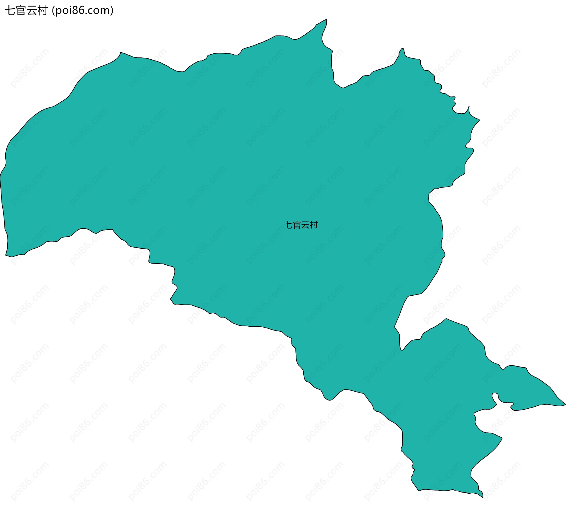 七官云村边界地图