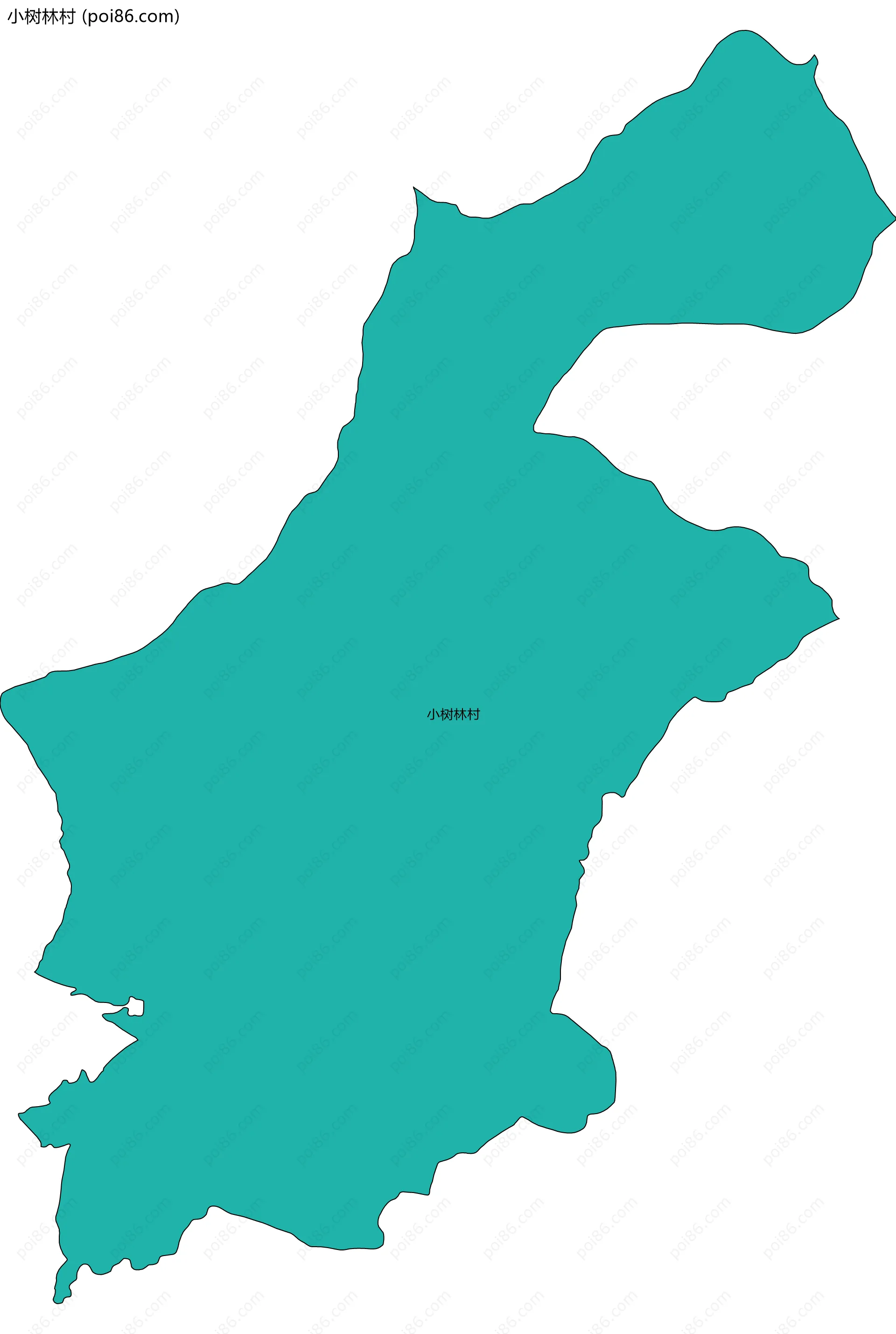 小树林村边界地图