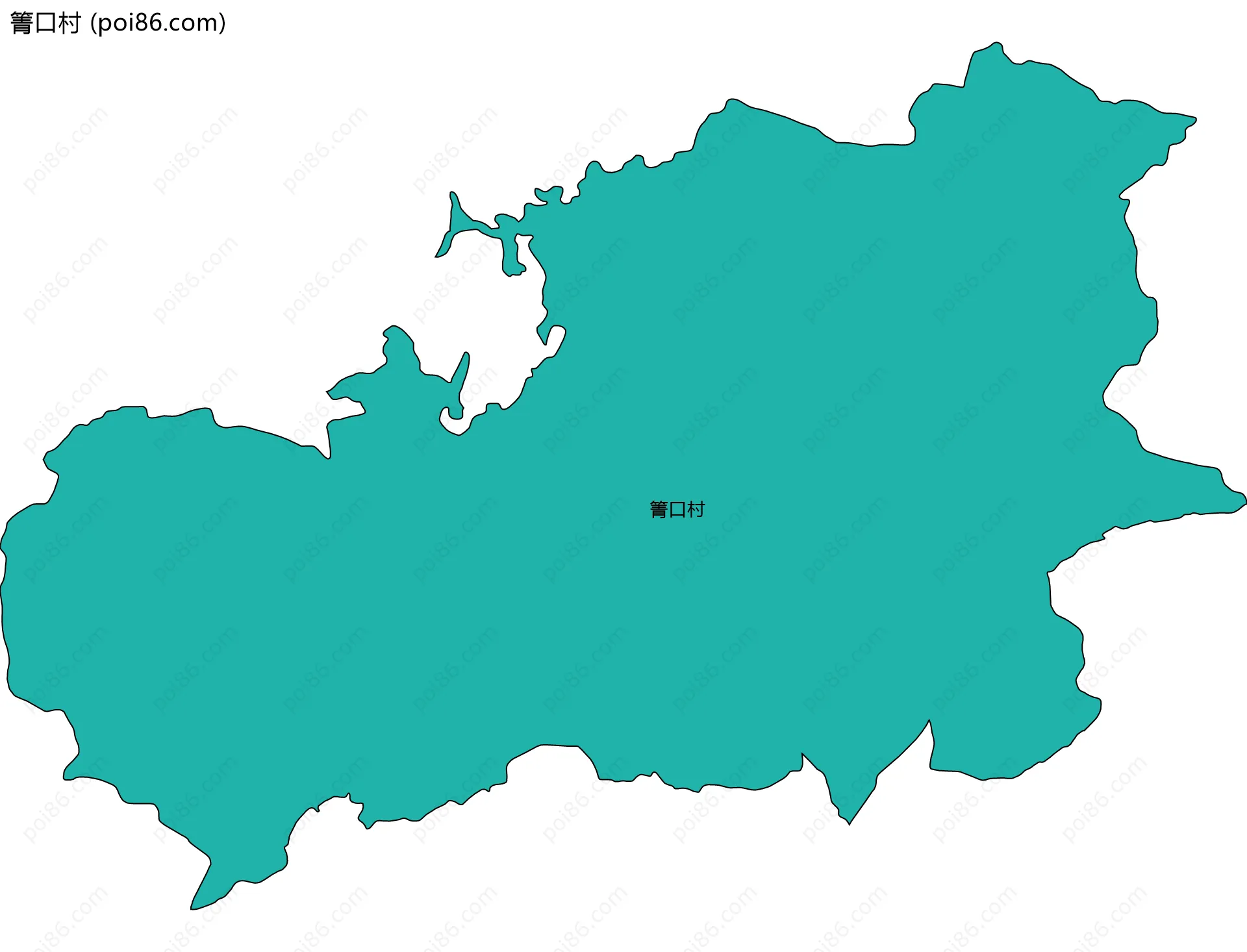 箐口村边界地图