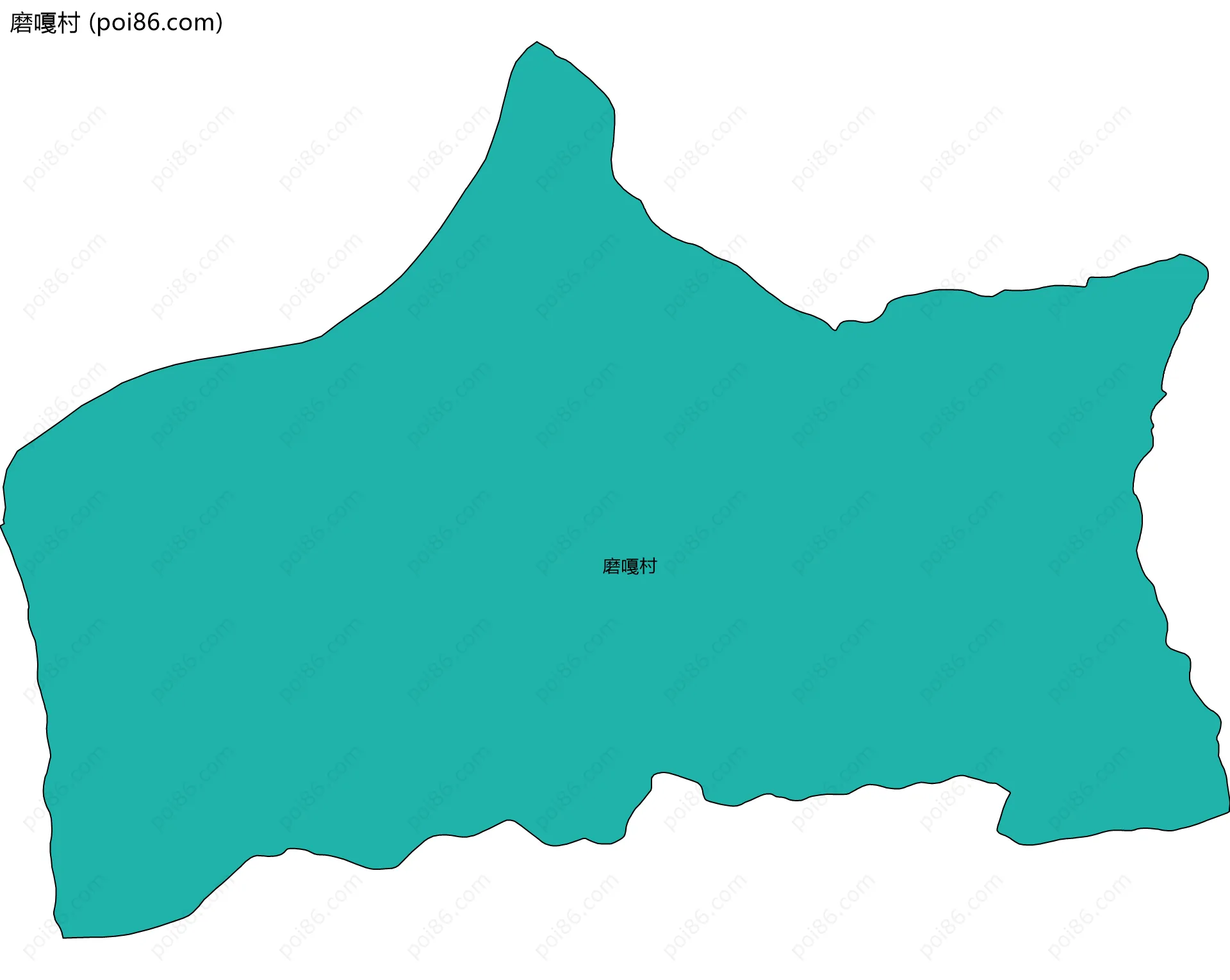 磨嘎村边界地图