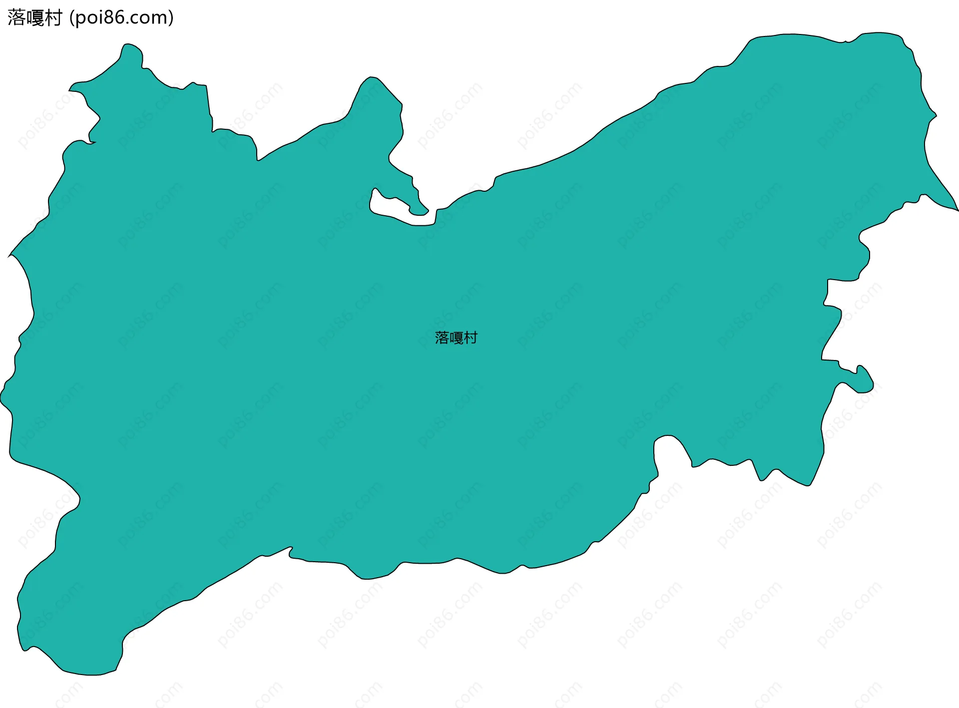 落嘎村边界地图