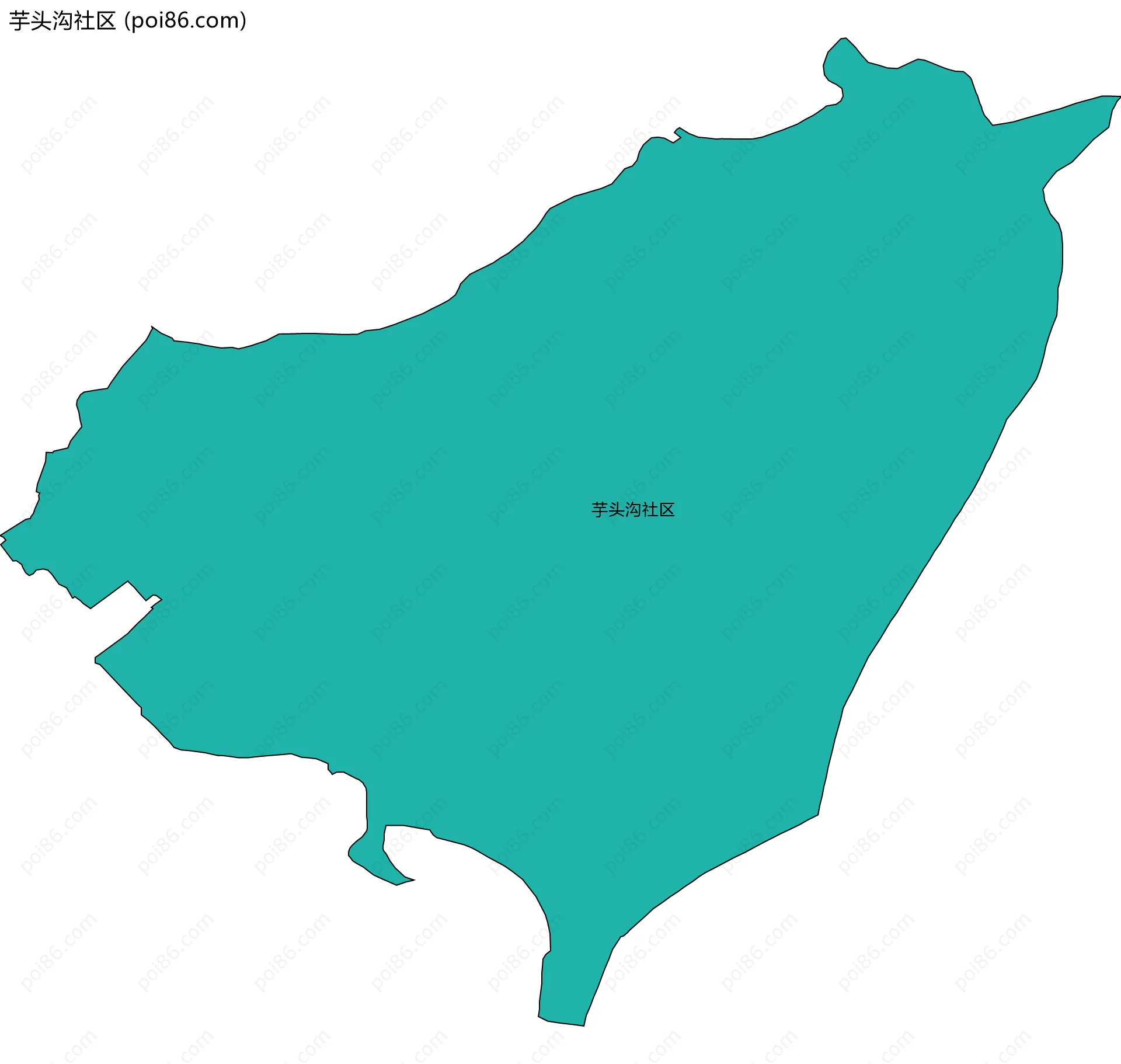 芋头沟社区边界地图