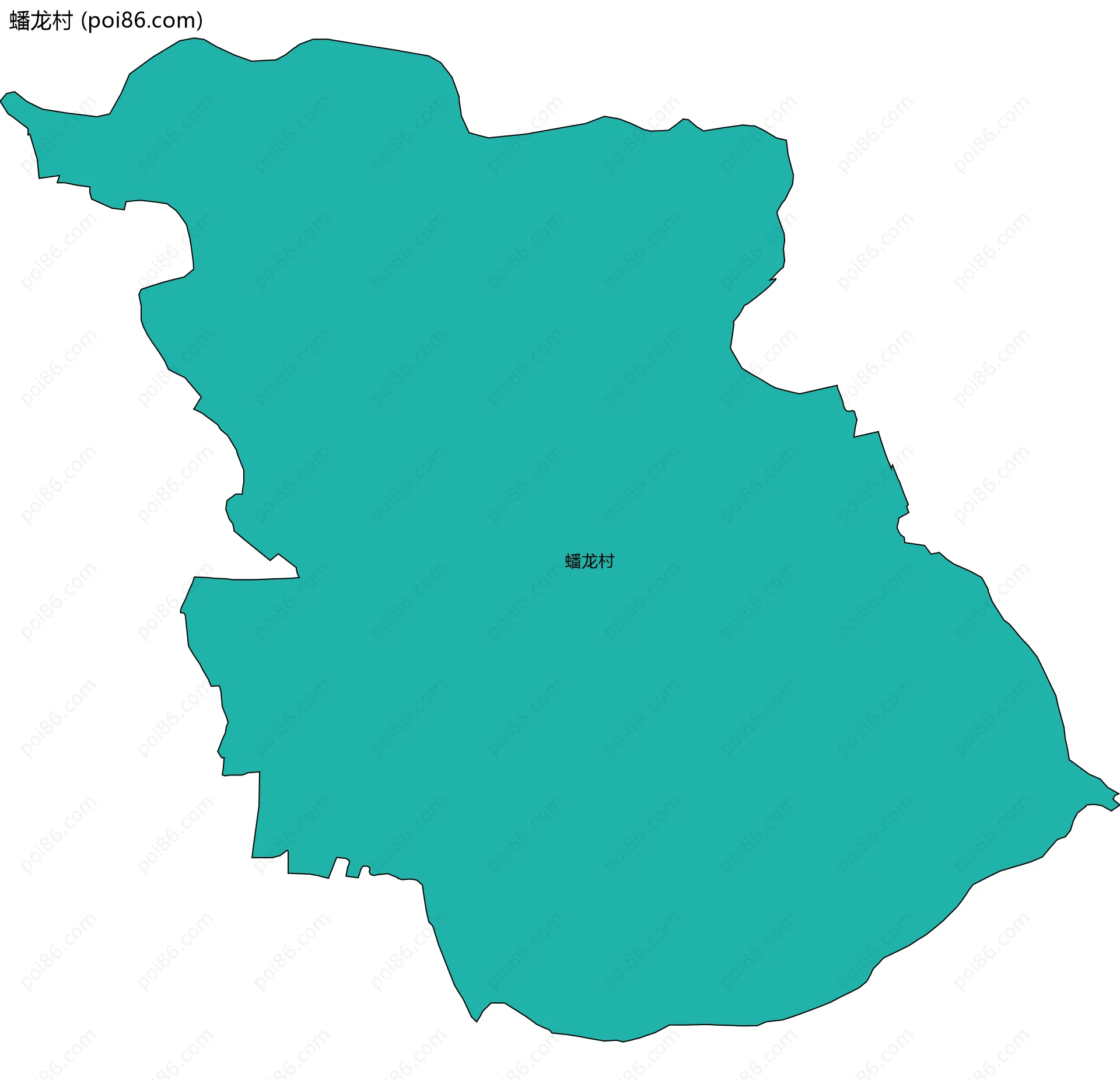 蟠龙村边界地图