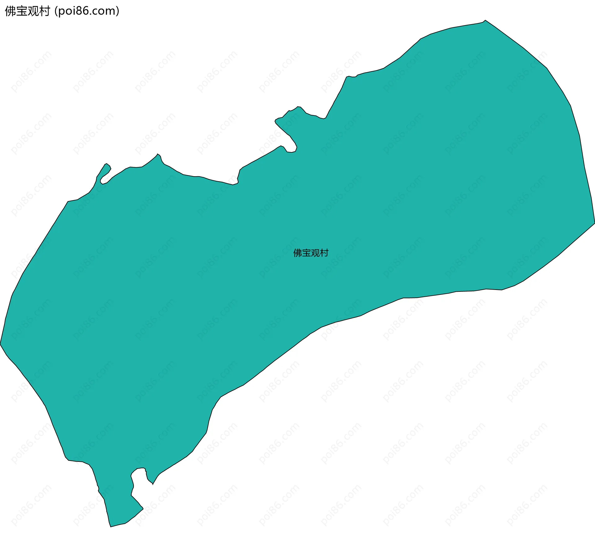 佛宝观村边界地图