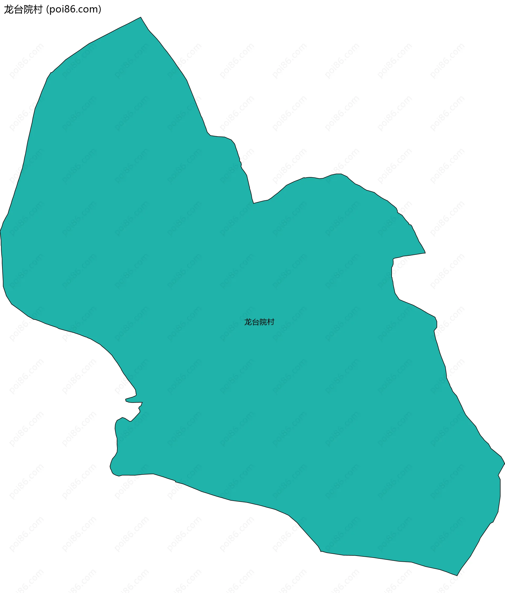 龙台院村边界地图