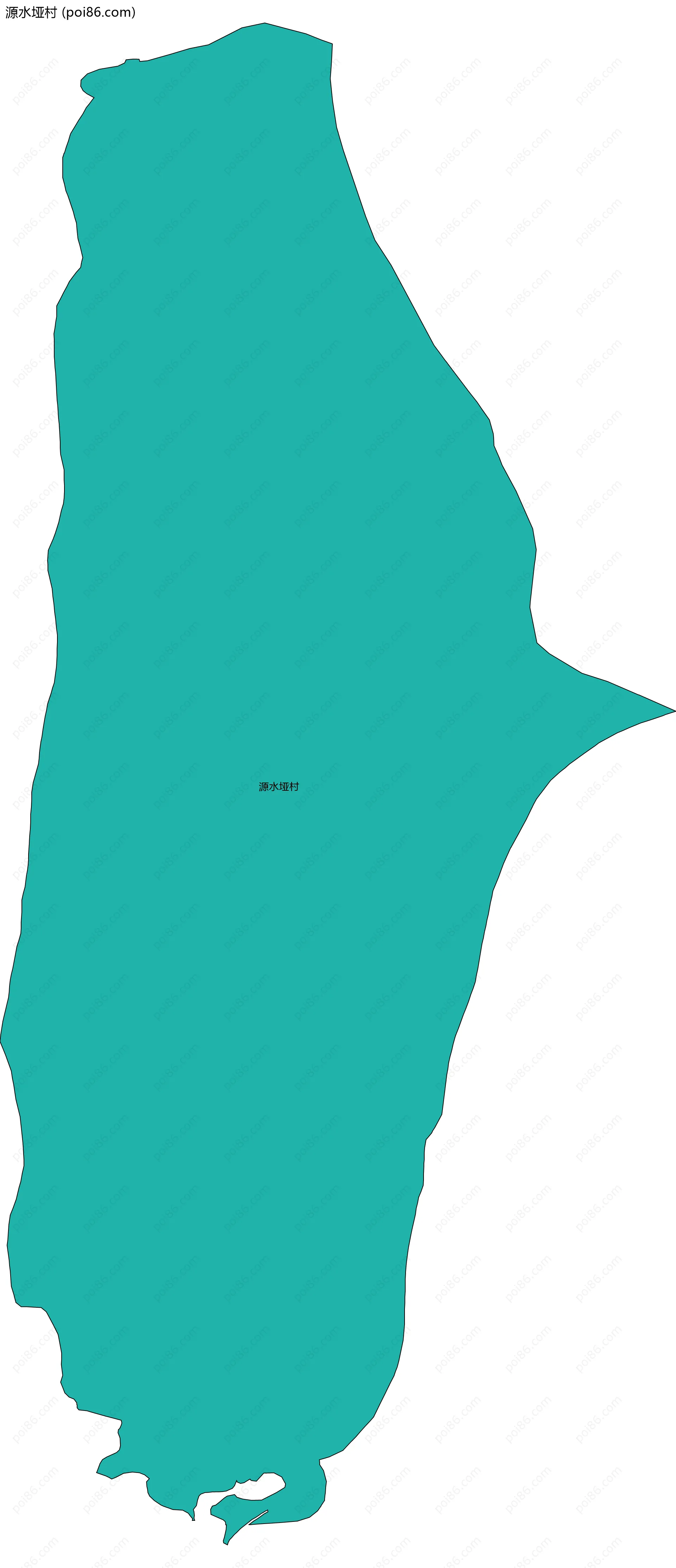 源水垭村边界地图