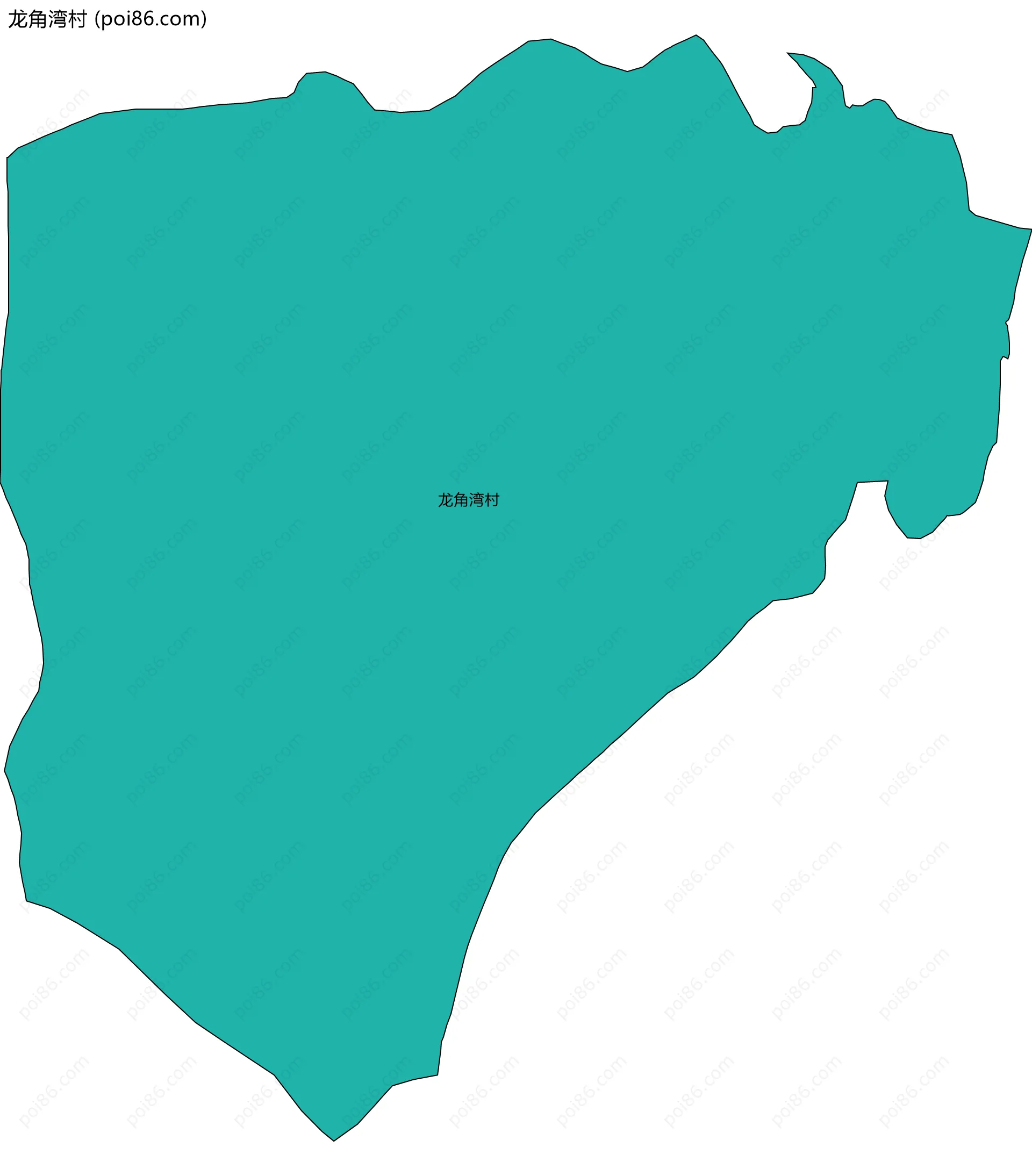 龙角湾村边界地图