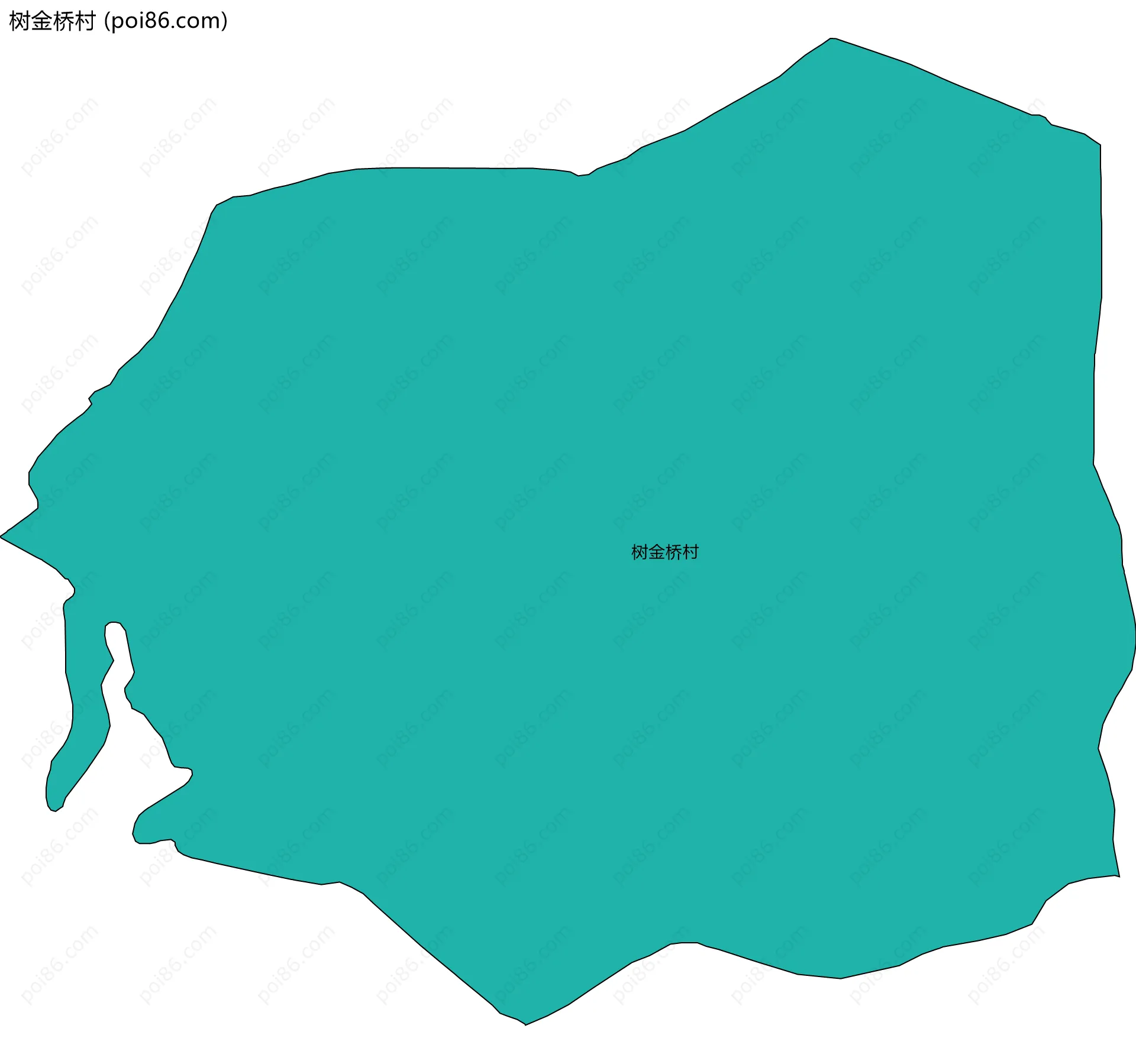 树金桥村边界地图