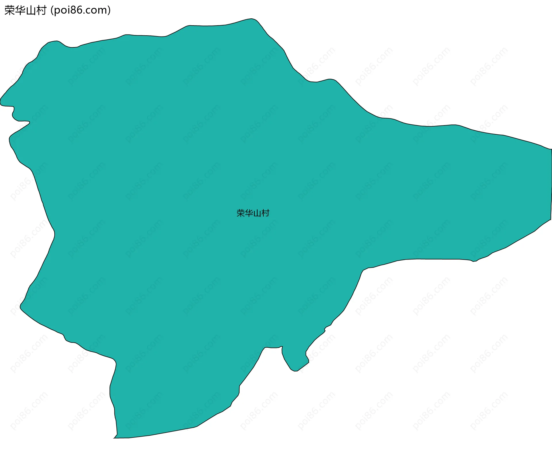 荣华山村边界地图