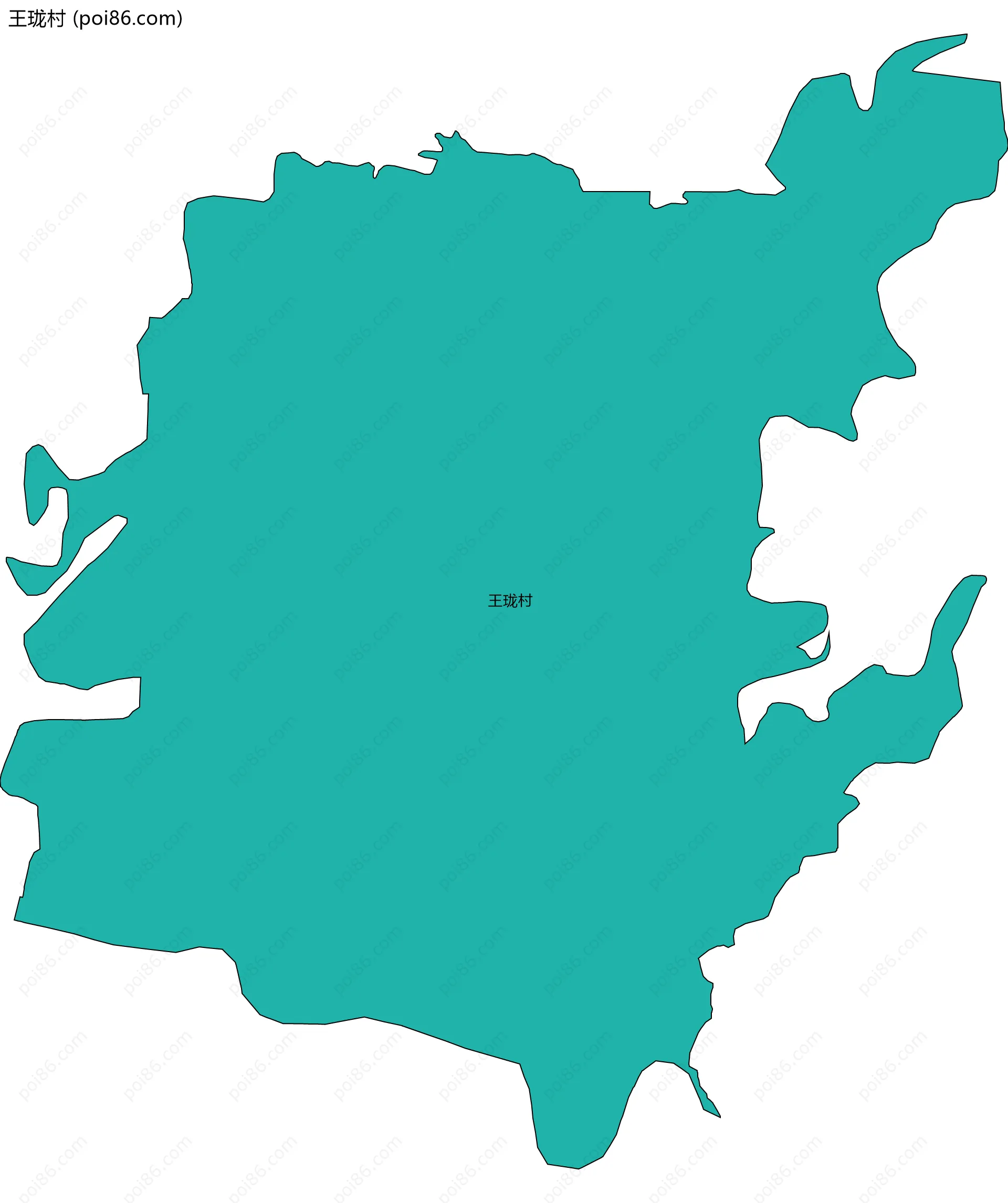 王珑村边界地图
