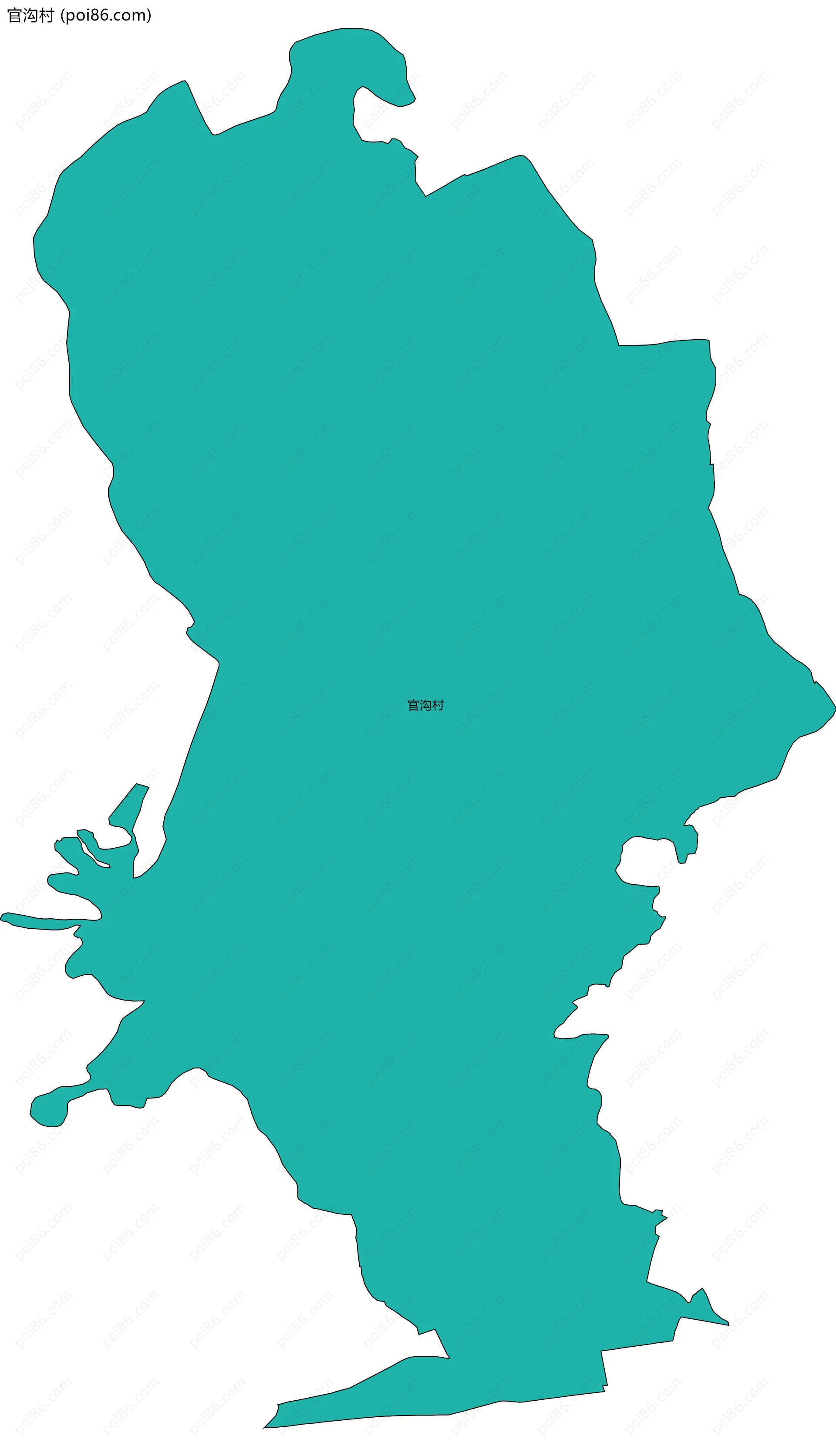 官沟村边界地图