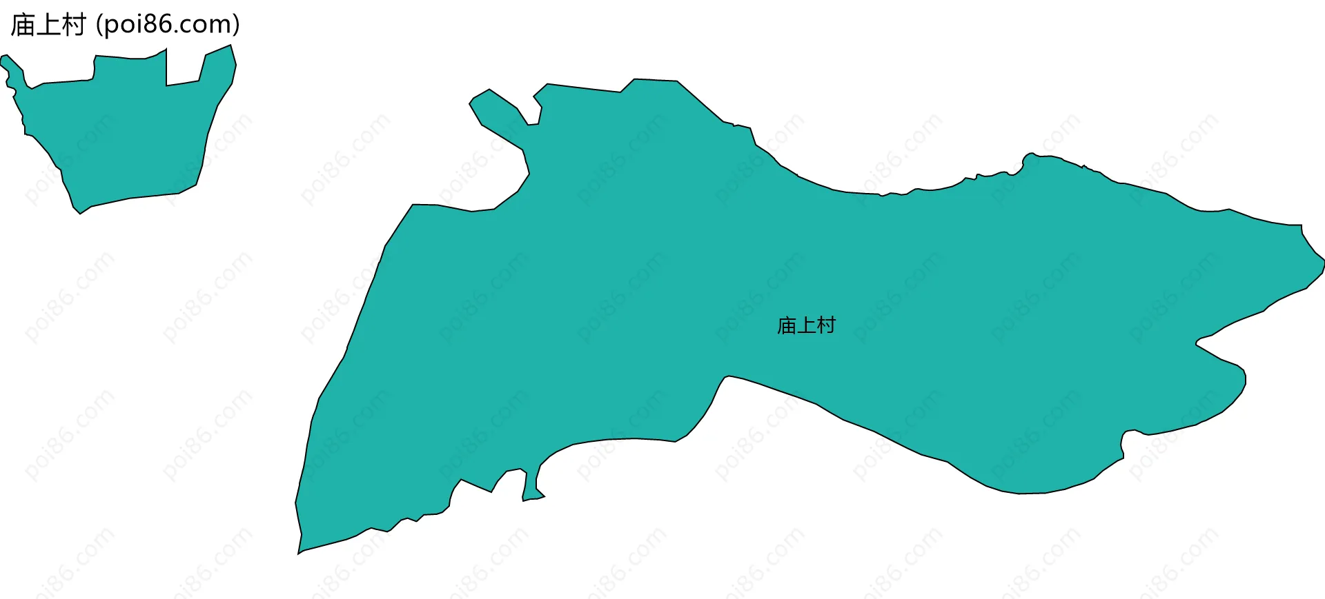 庙上村边界地图