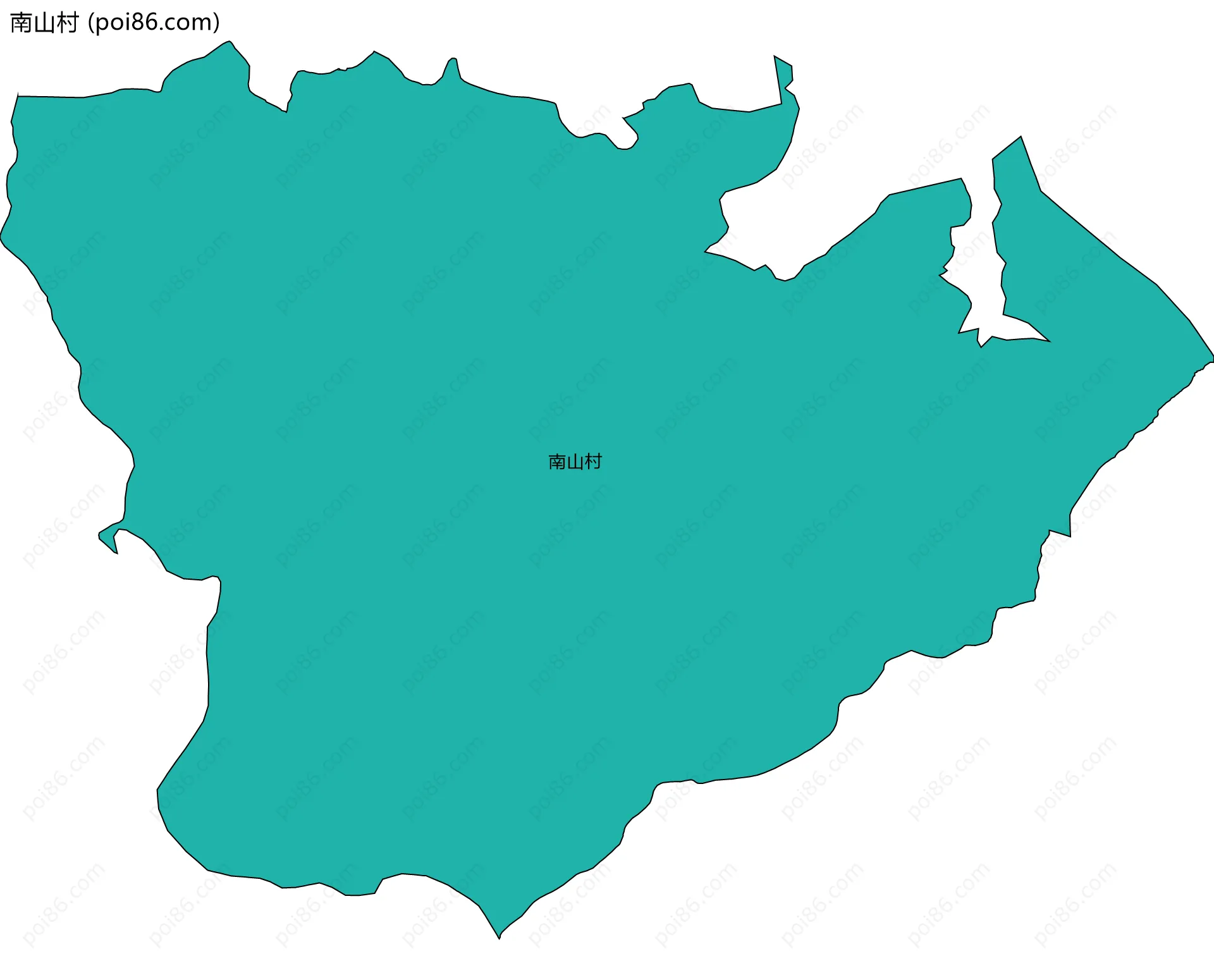 南山村边界地图