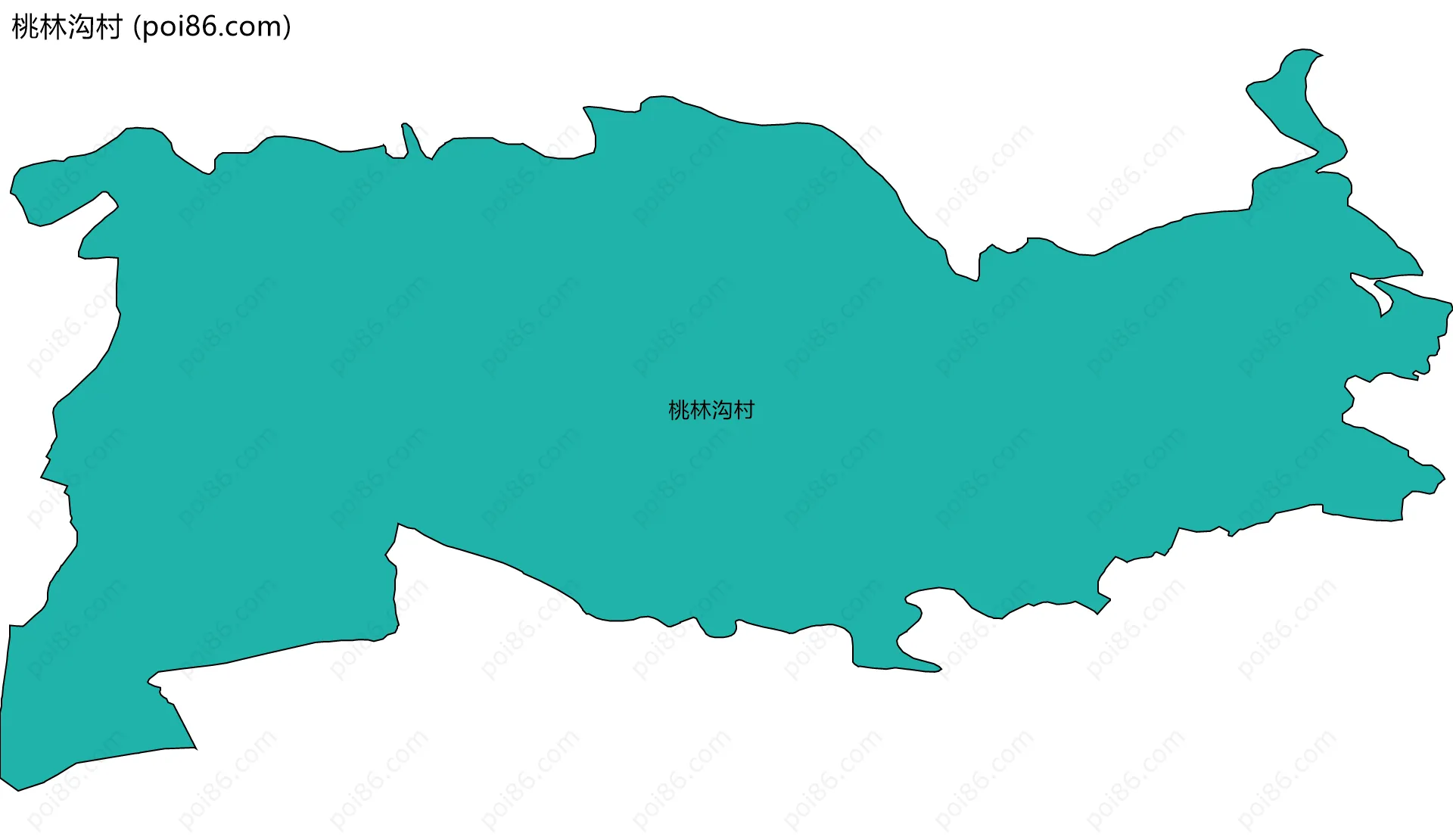 桃林沟村边界地图