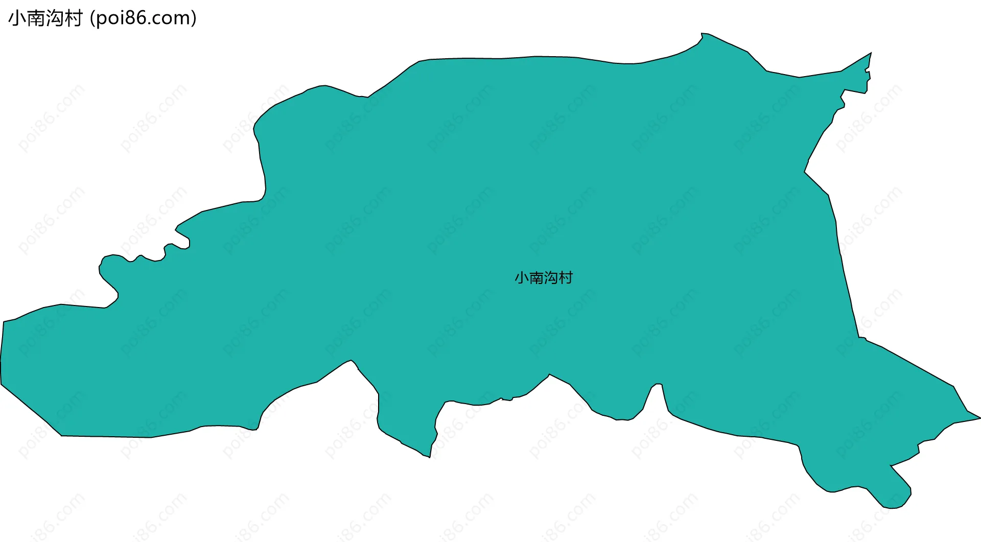 小南沟村边界地图