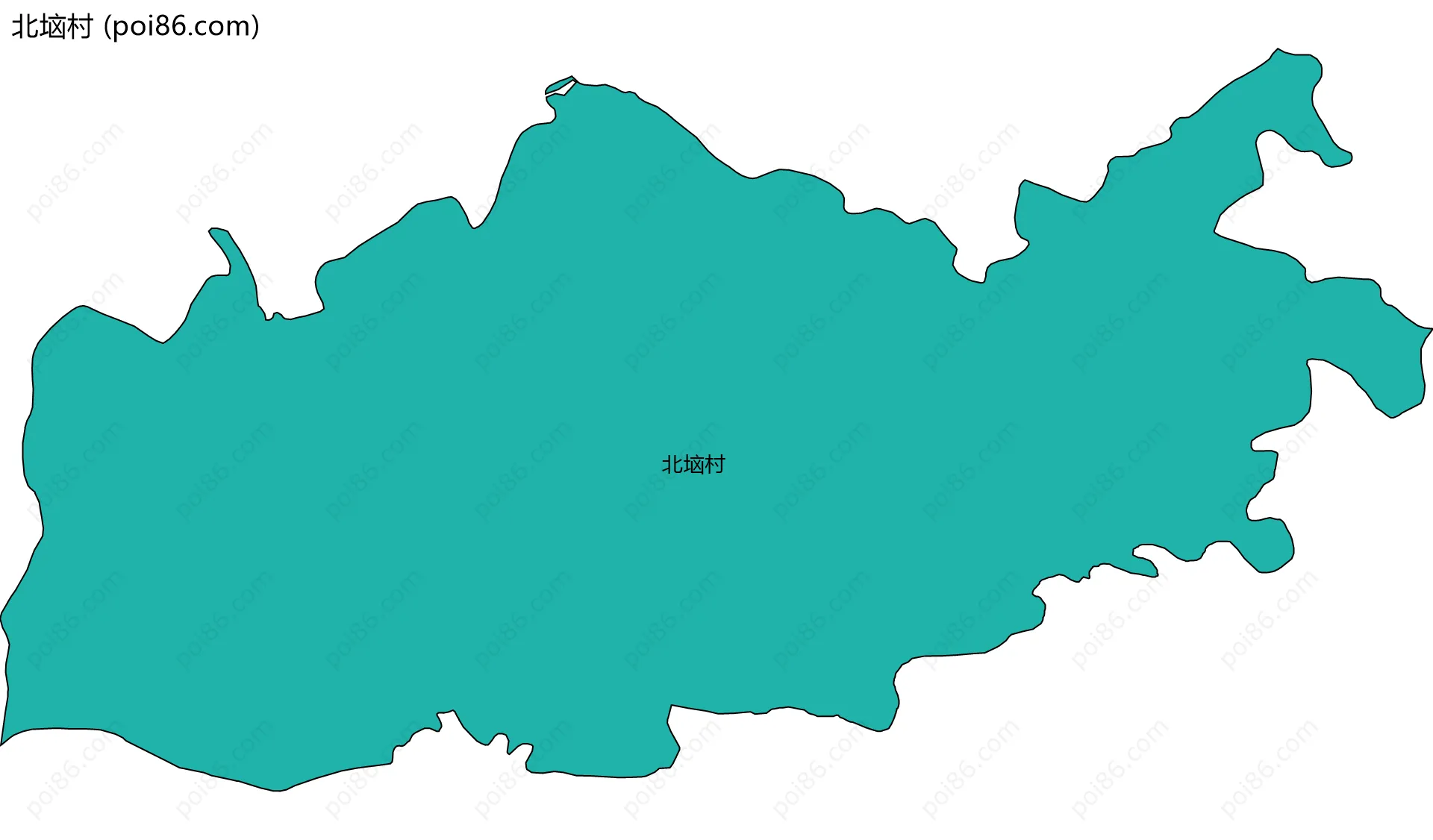 北垴村边界地图