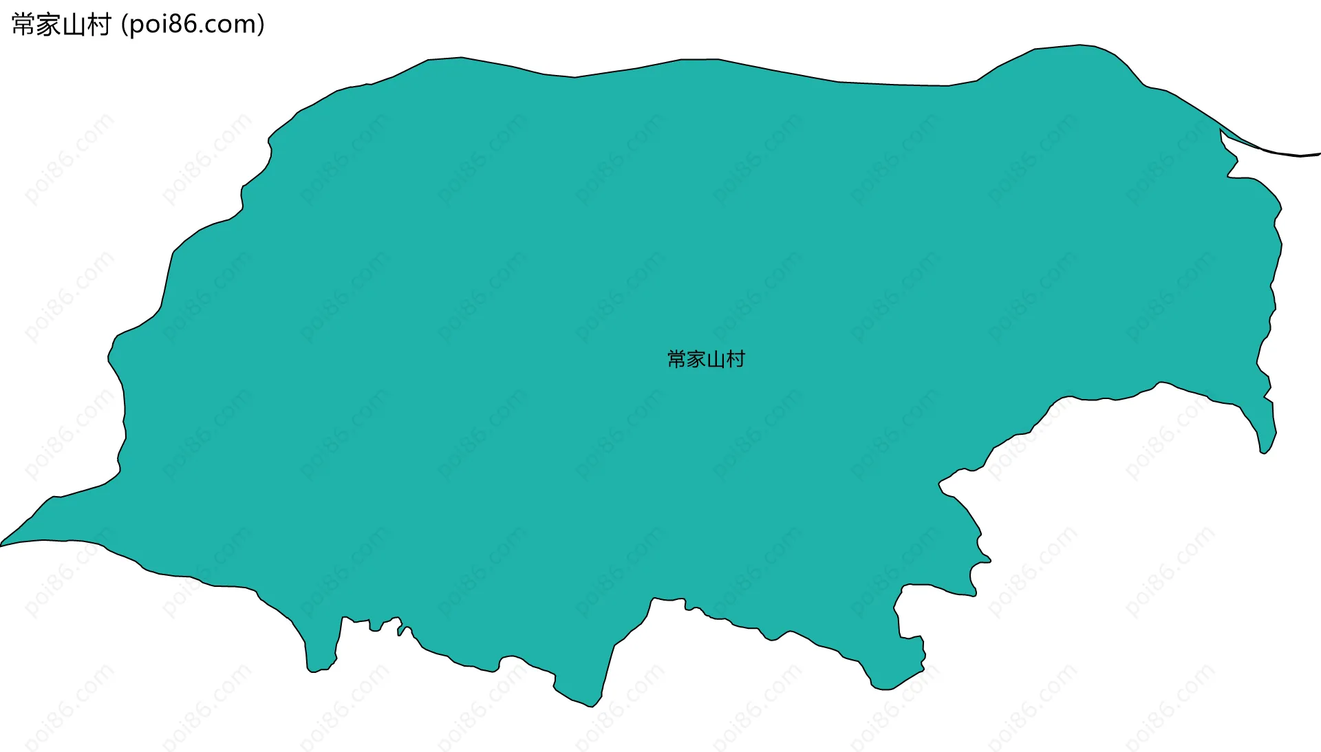 常家山村边界地图