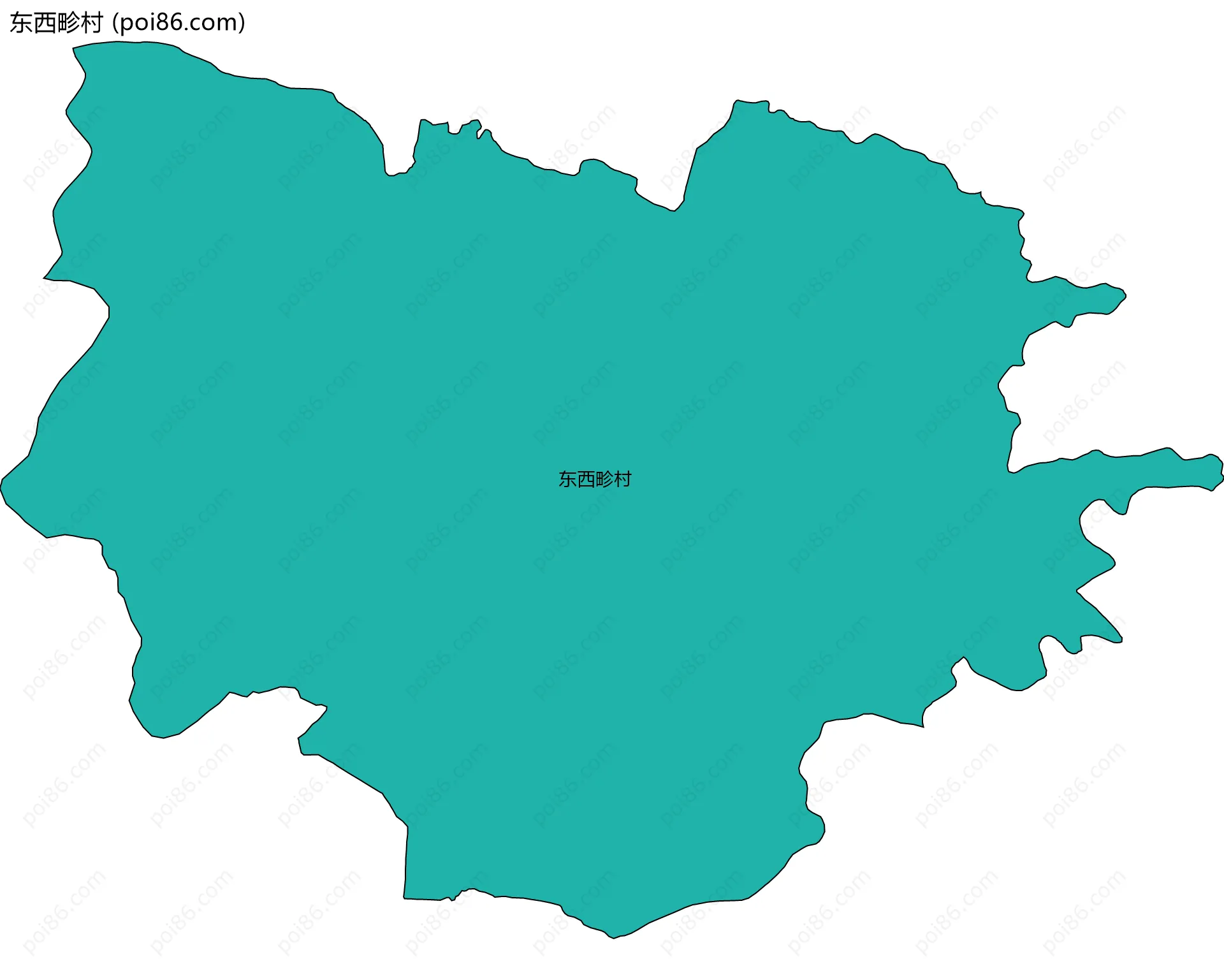 东西畛村边界地图