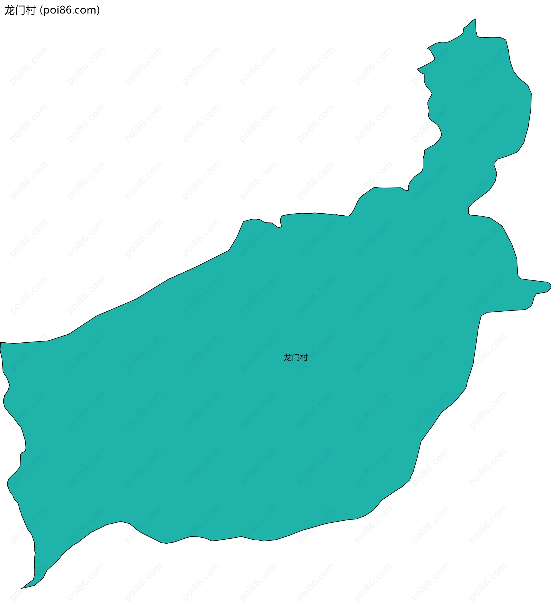 龙门村边界地图