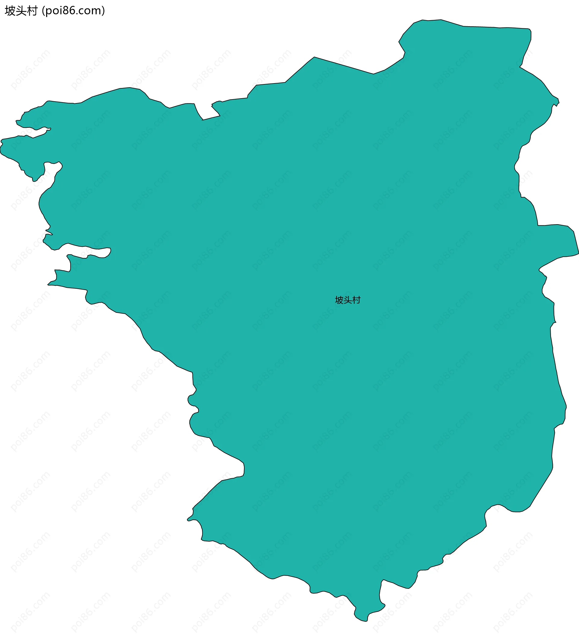 坡头村边界地图