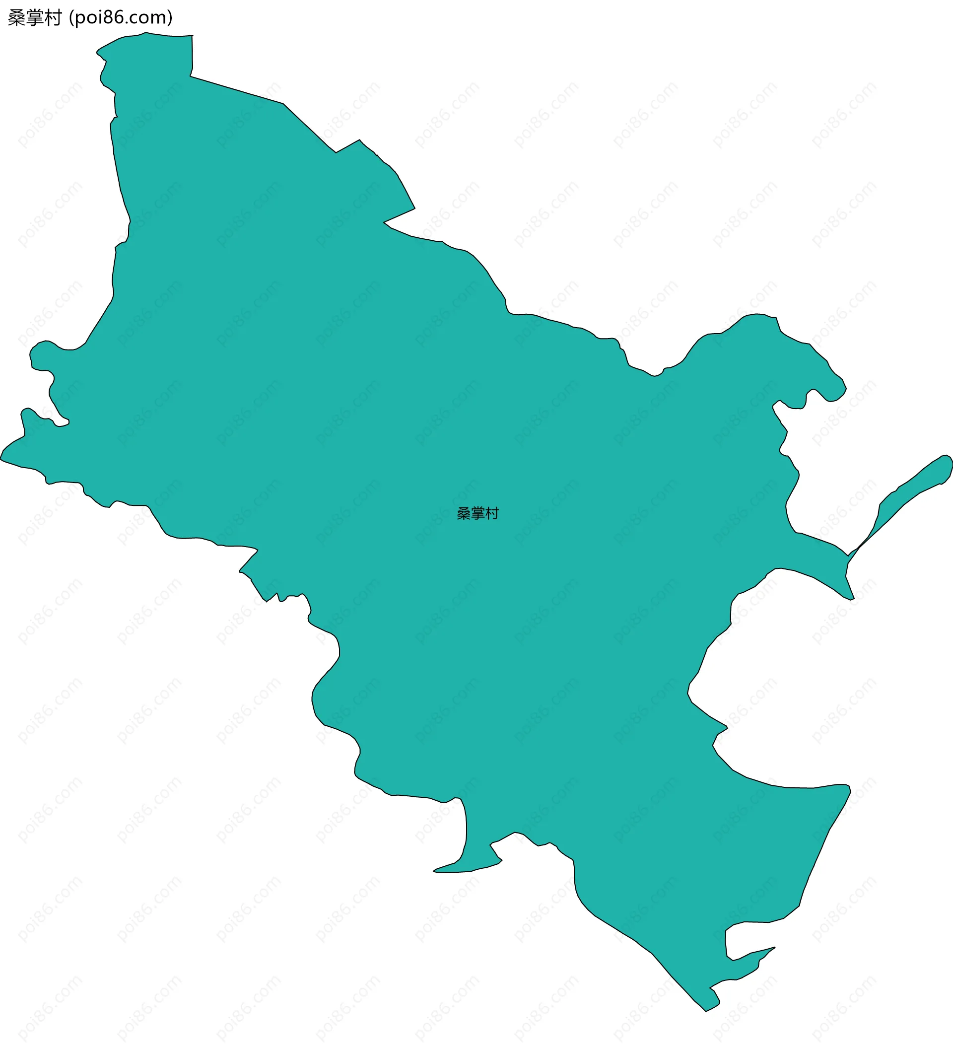 桑掌村边界地图