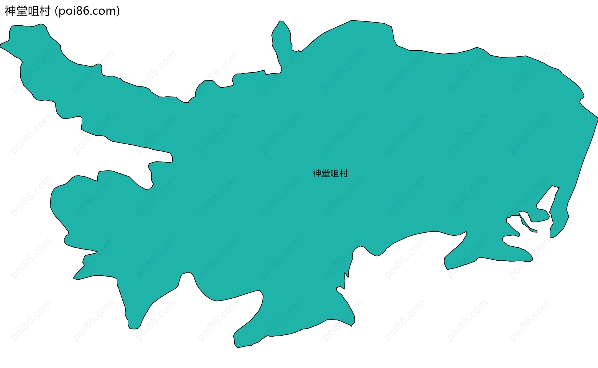 神堂咀村边界地图