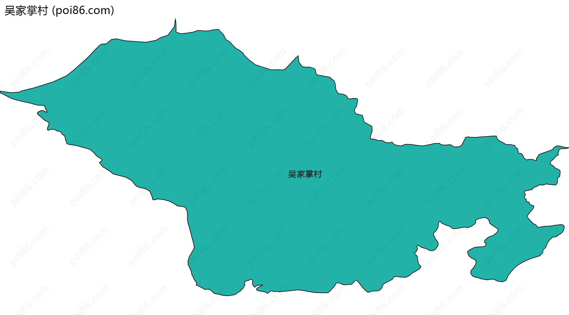 吴家掌村边界地图