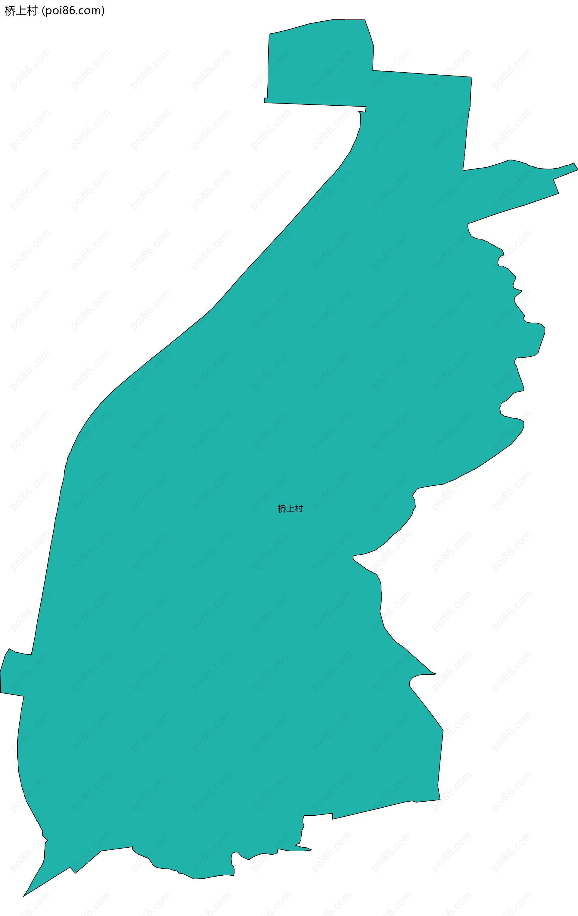 桥上村边界地图