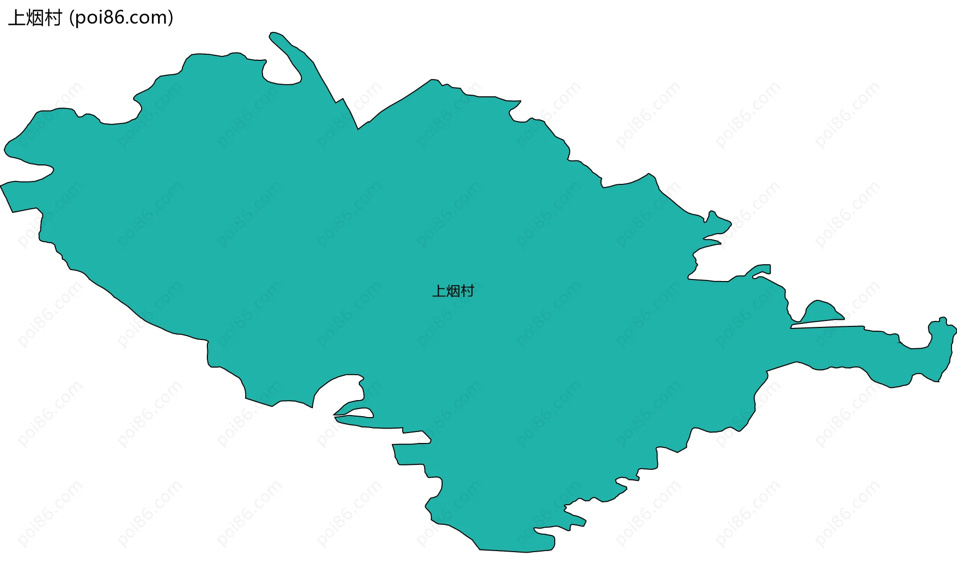 上烟村边界地图