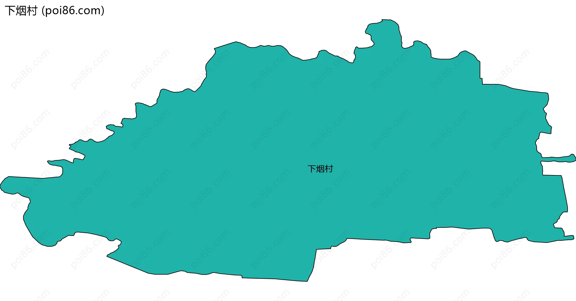 下烟村边界地图
