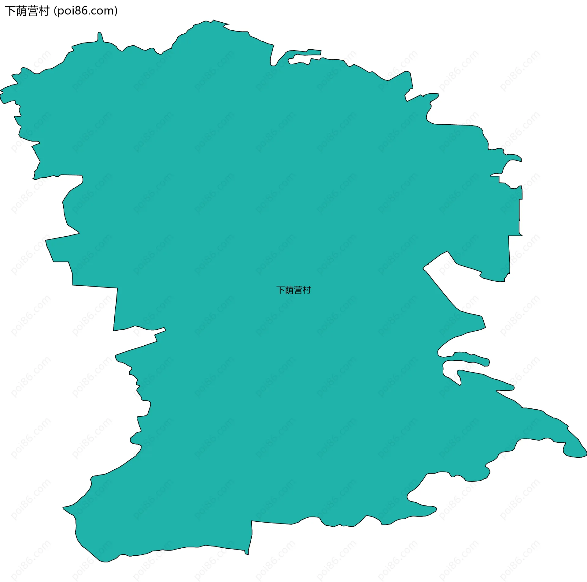 下荫营村边界地图