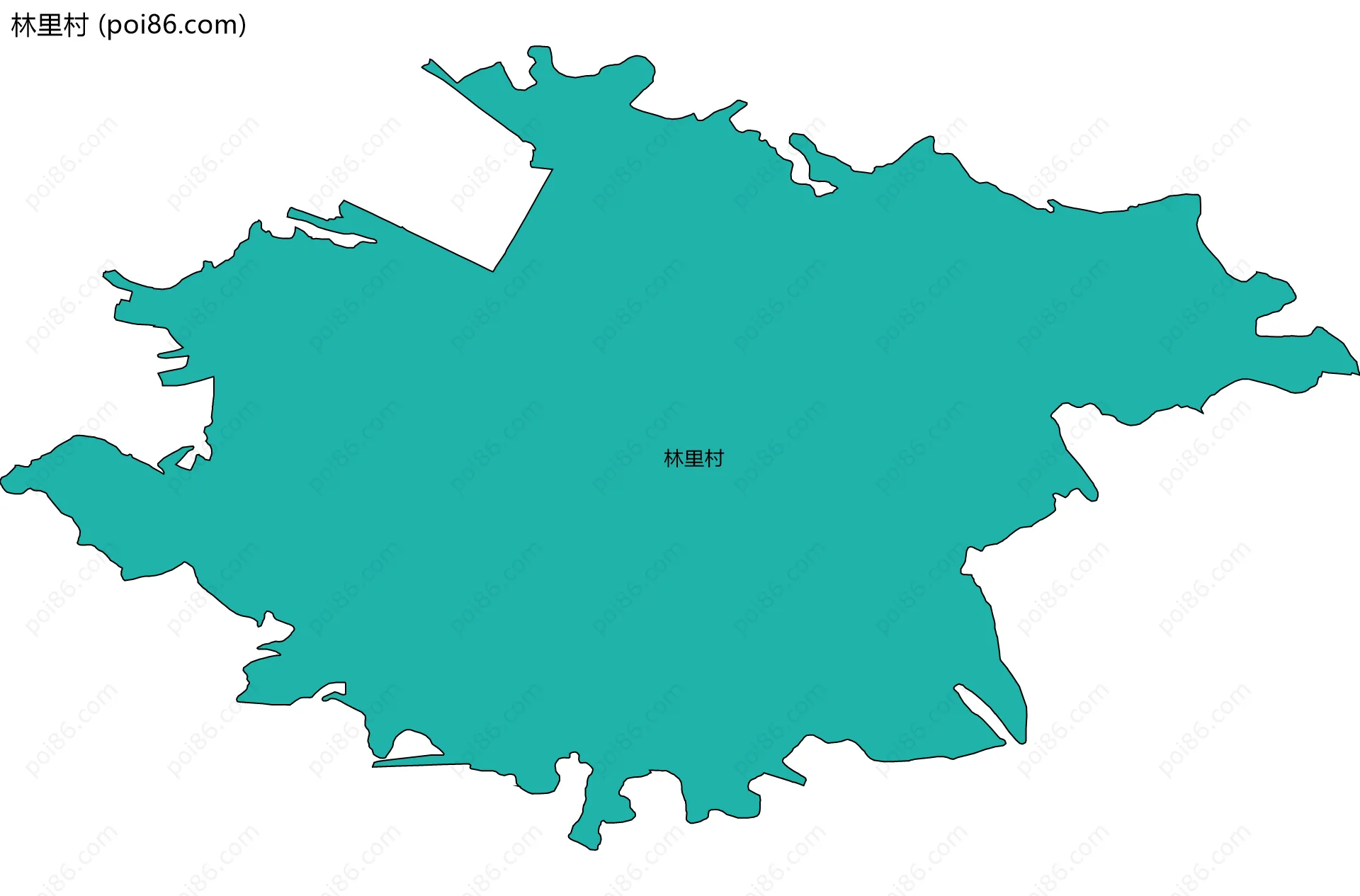 林里村边界地图