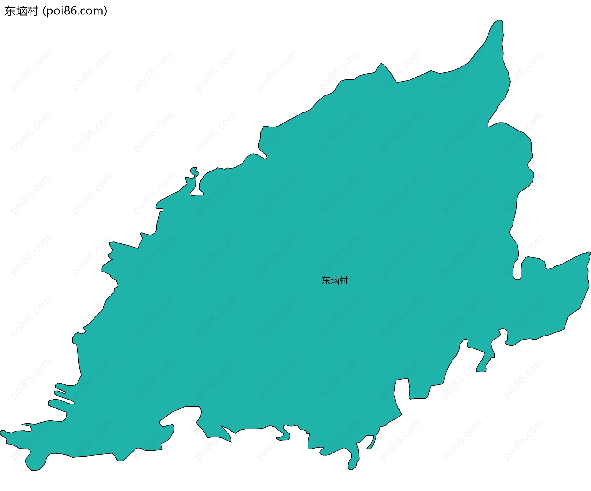 东垴村边界地图