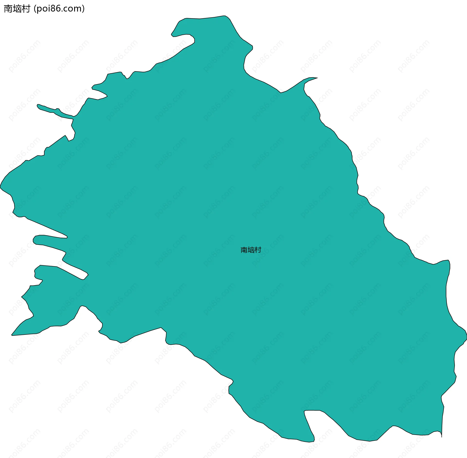 南垴村边界地图