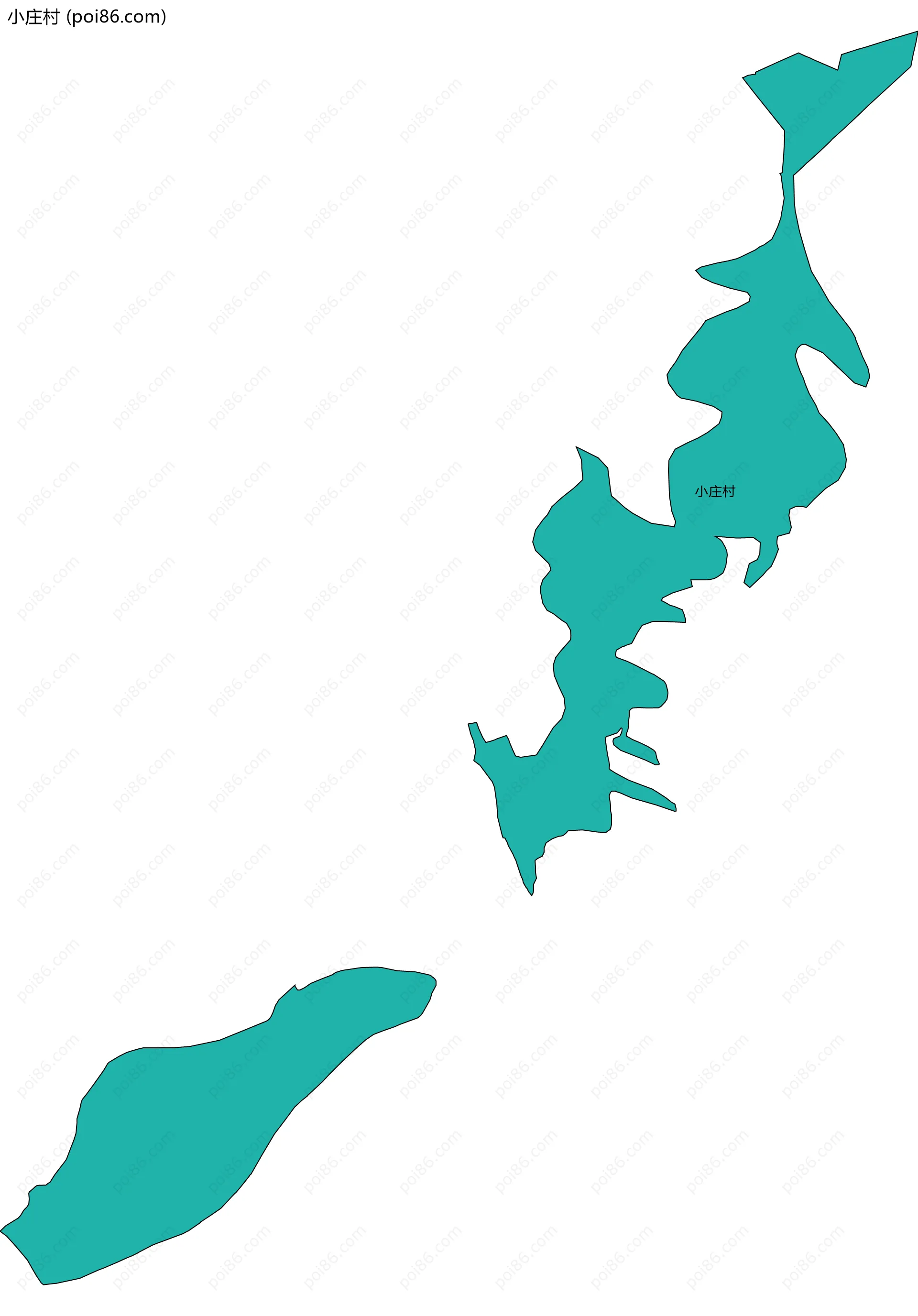 小庄村边界地图