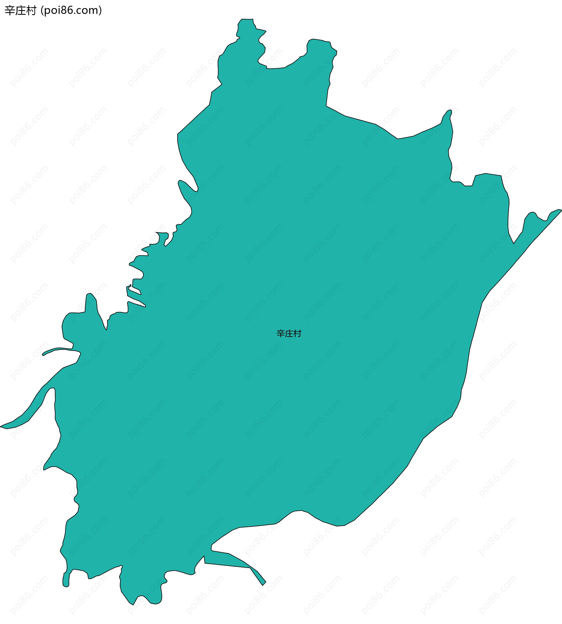 辛庄村边界地图