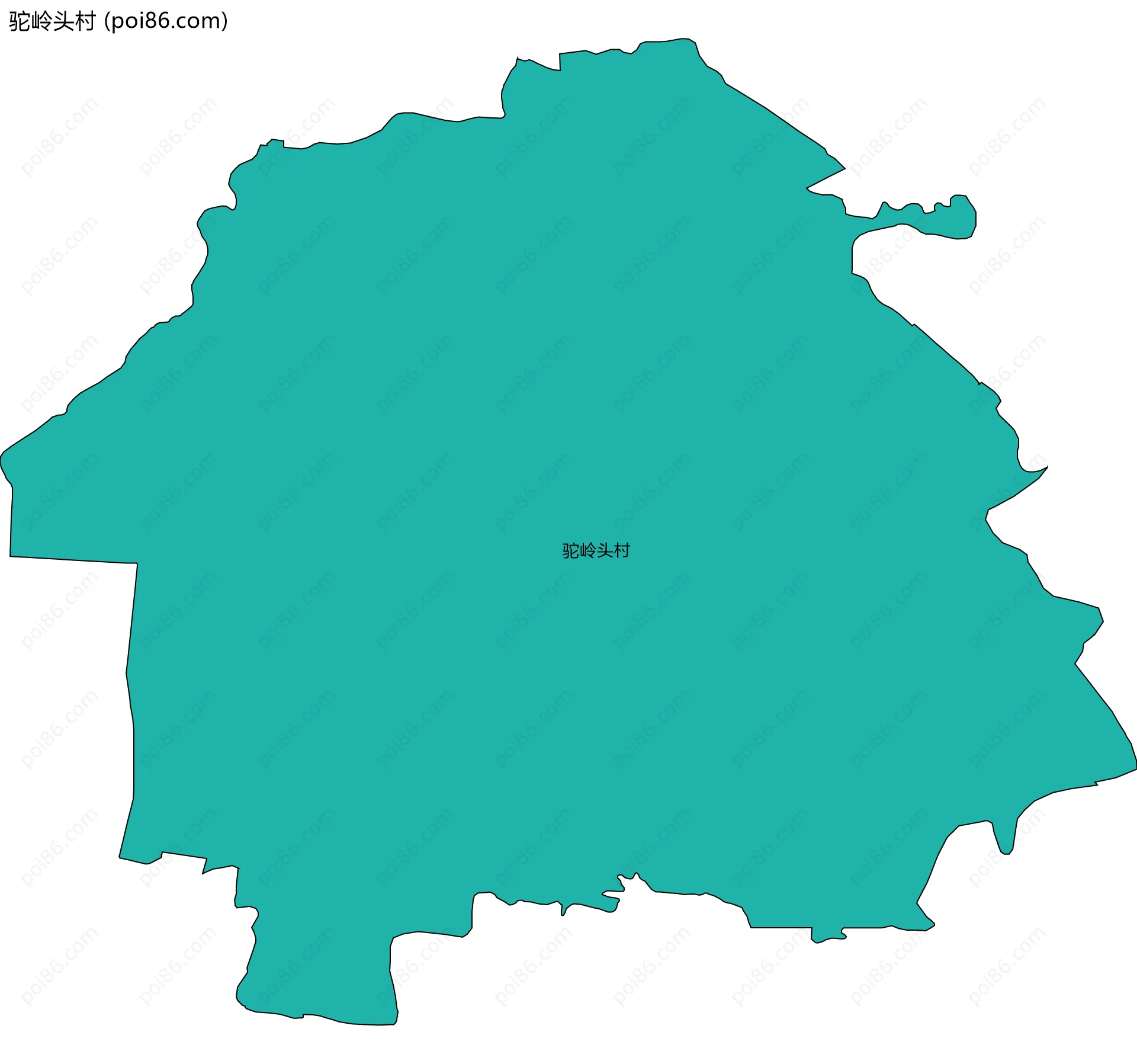 驼岭头村边界地图