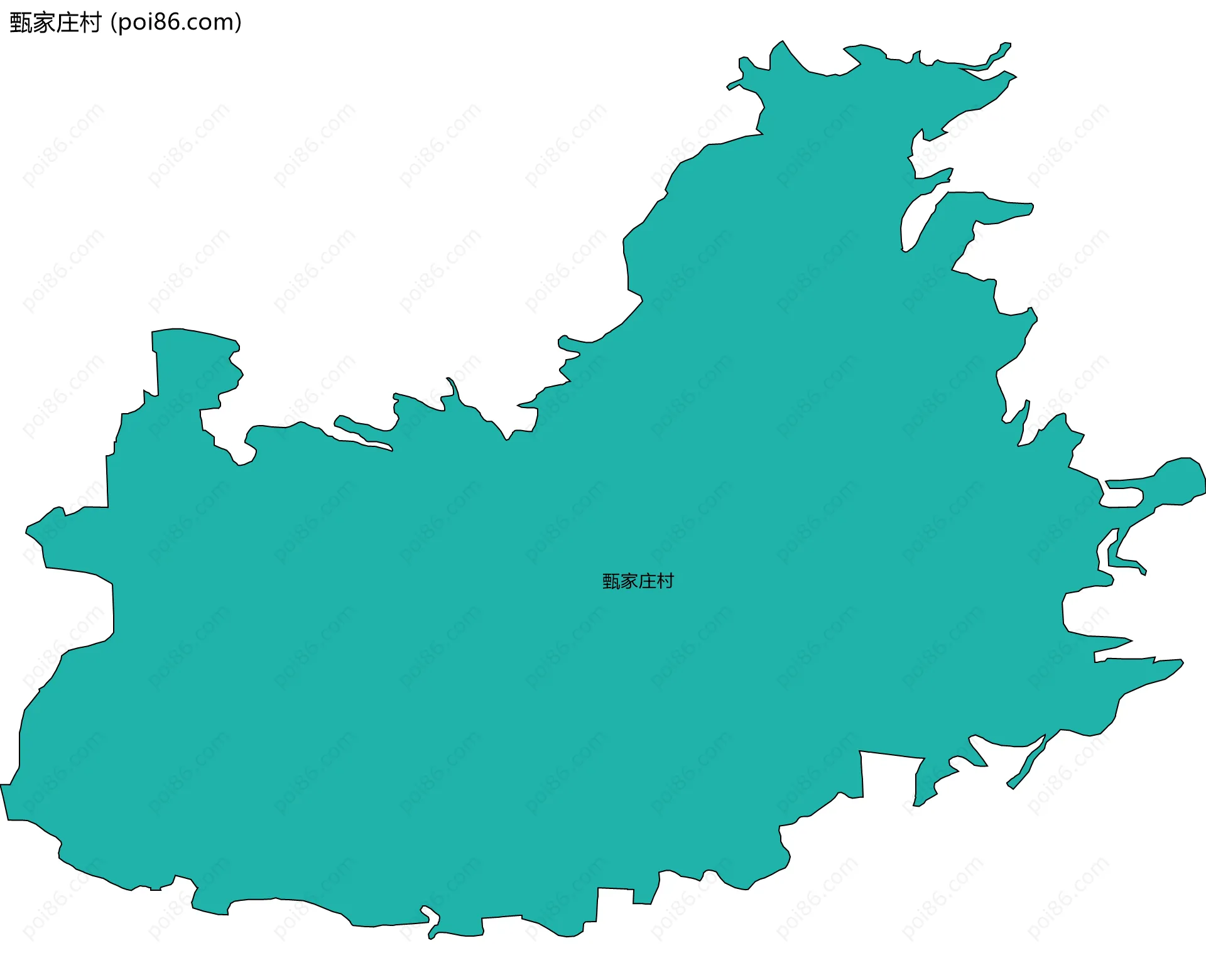 甄家庄村边界地图