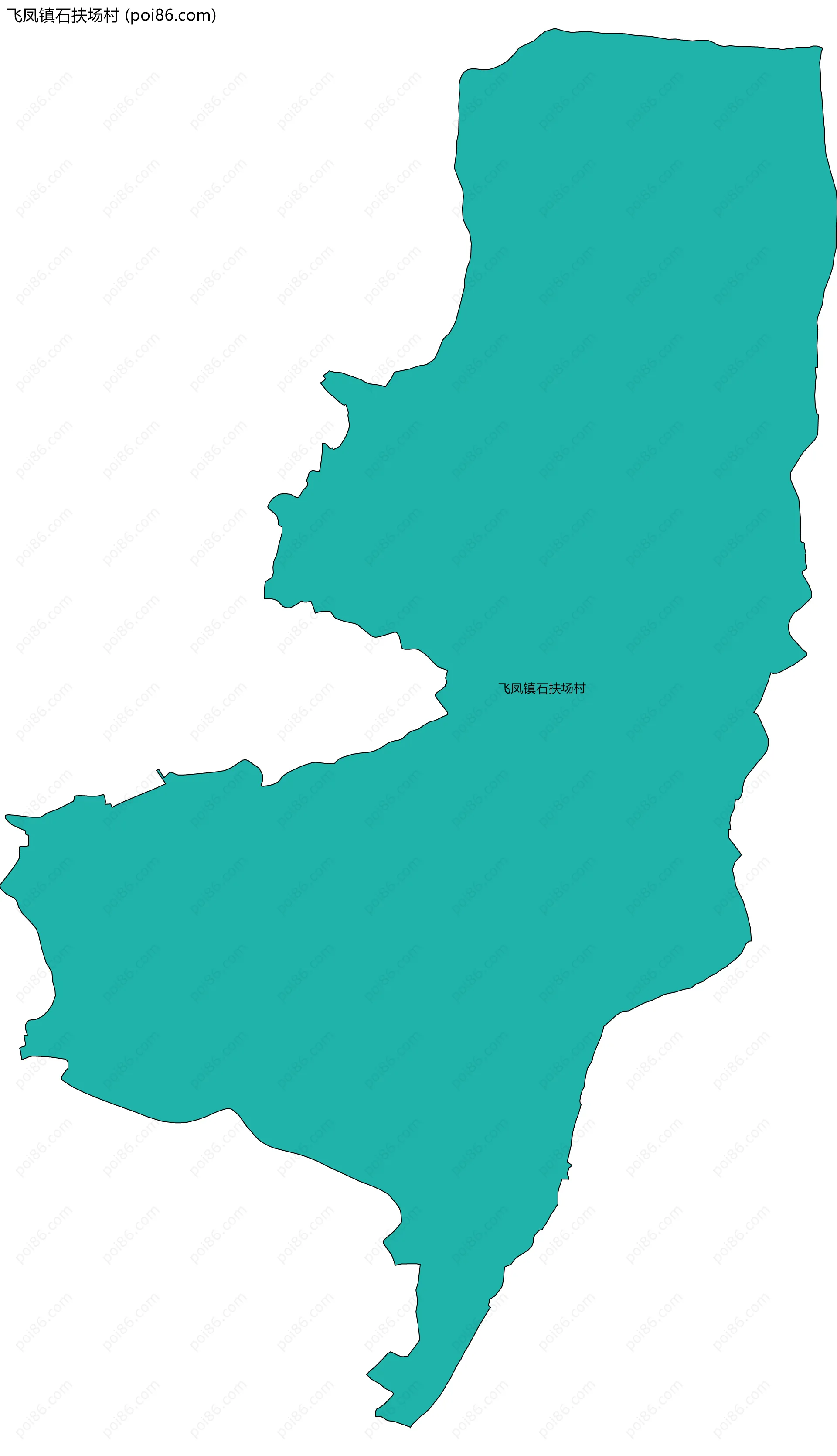 飞凤镇石扶场村边界地图