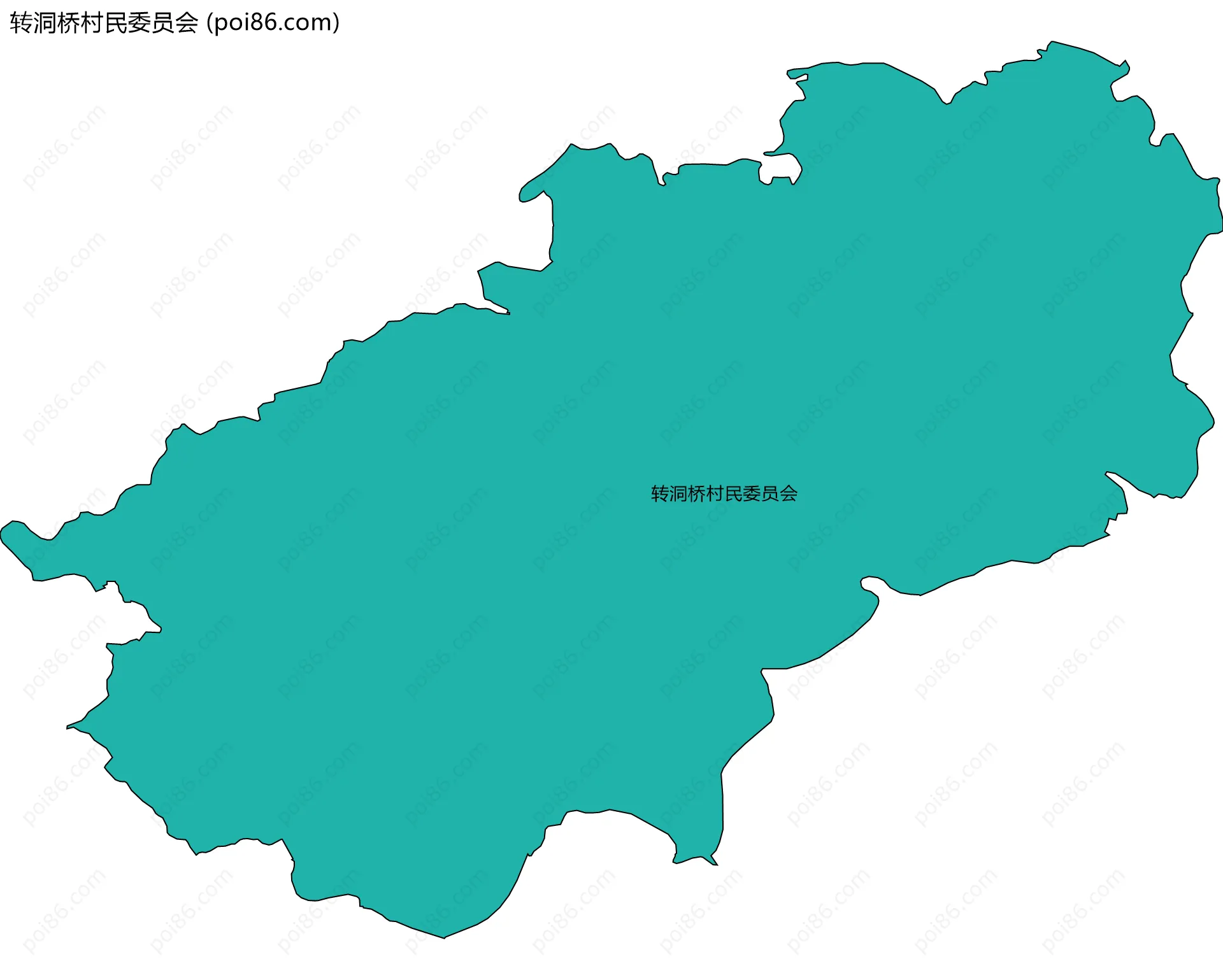 转洞桥村民委员会边界地图