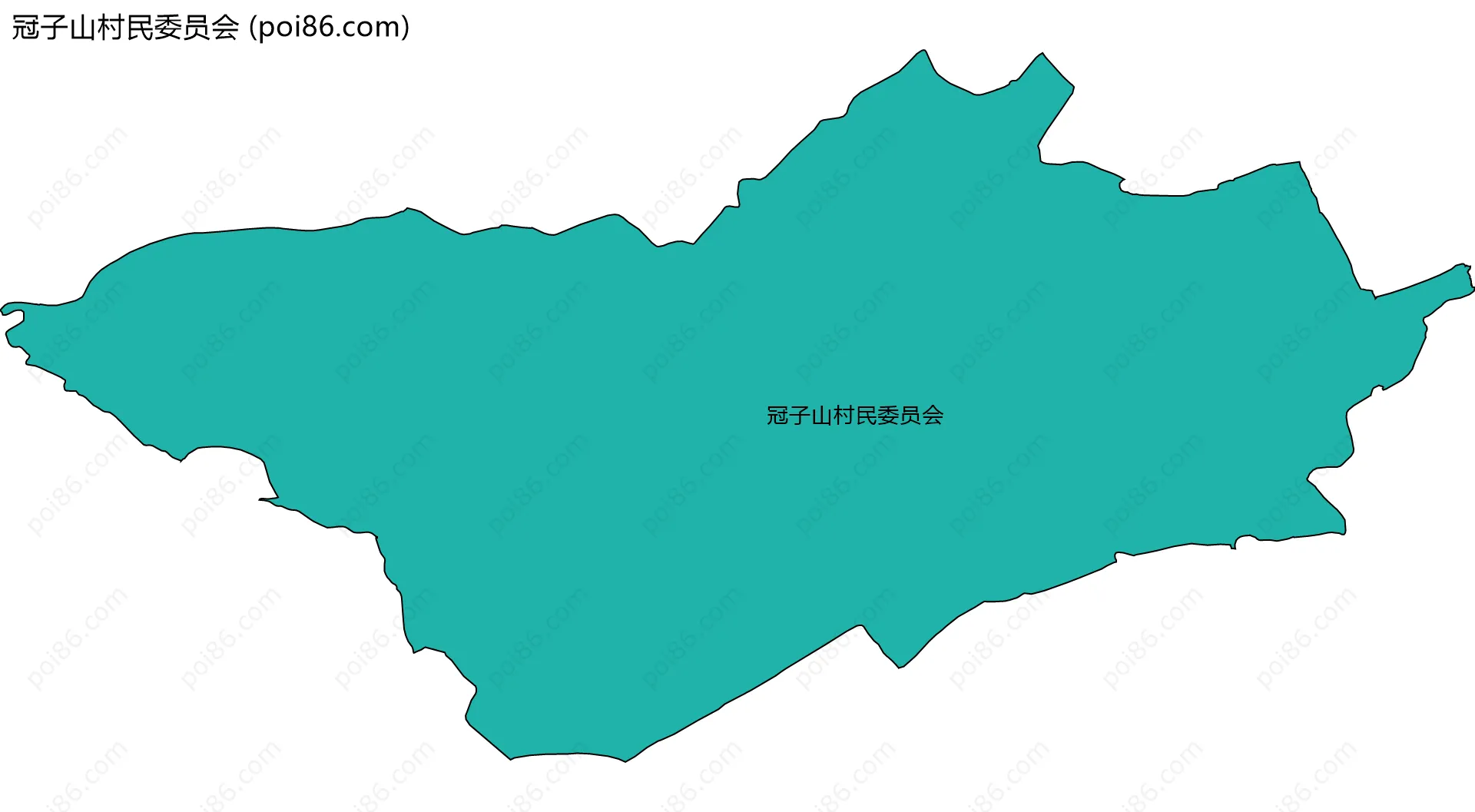 冠子山村民委员会边界地图