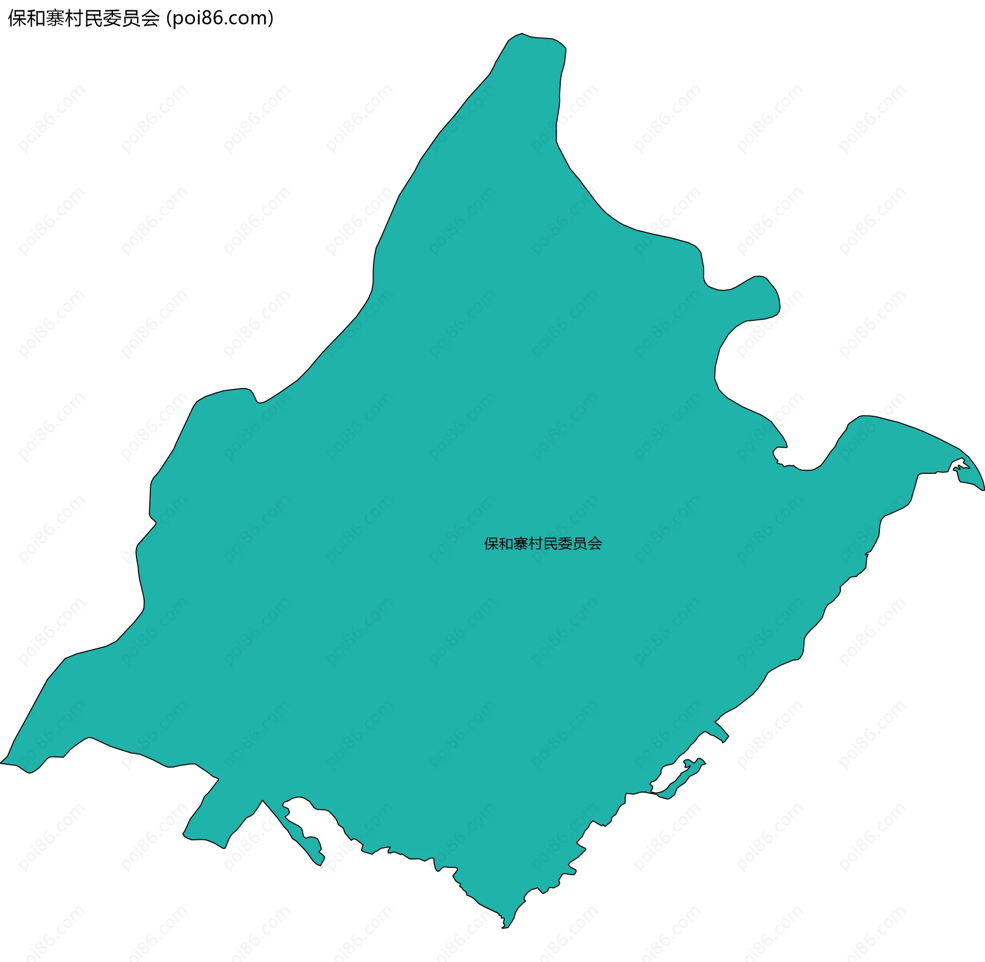 保和寨村民委员会边界地图